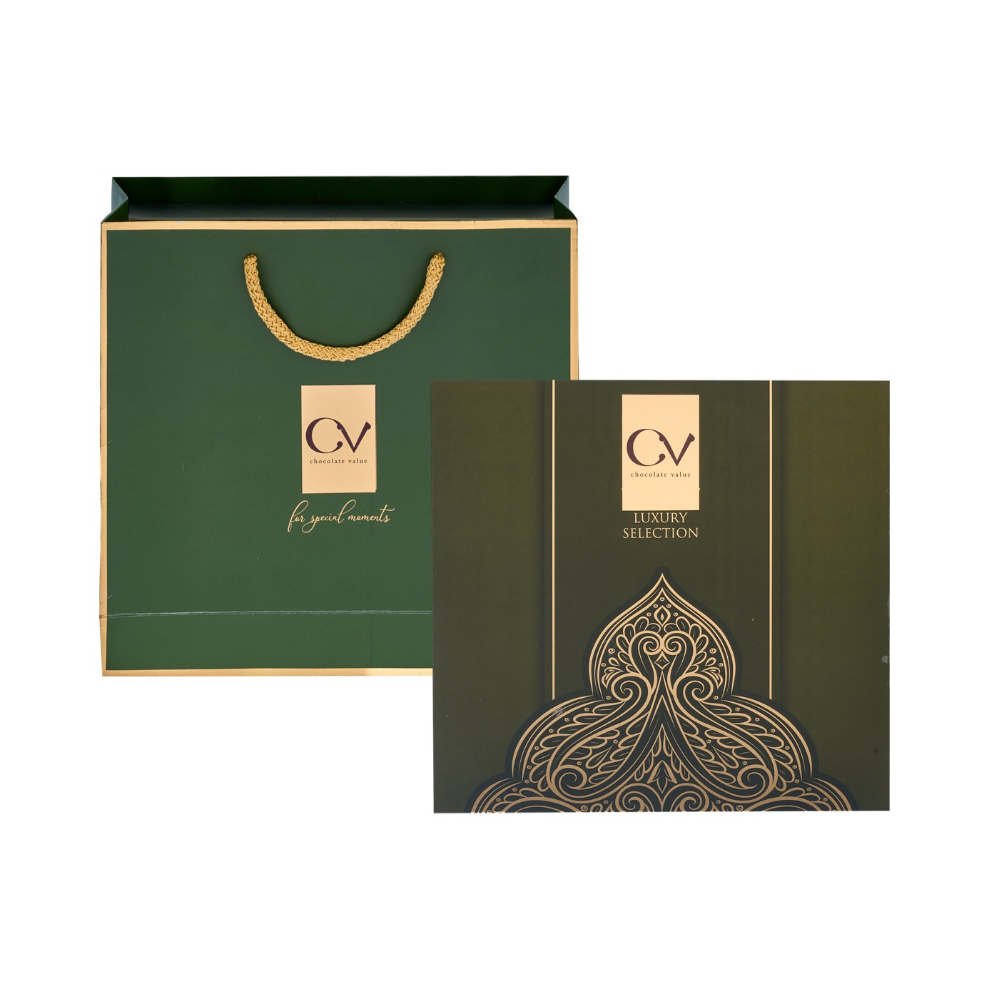 Luxury Selection Hediyelik Çikolata Kutusu / Yeşil