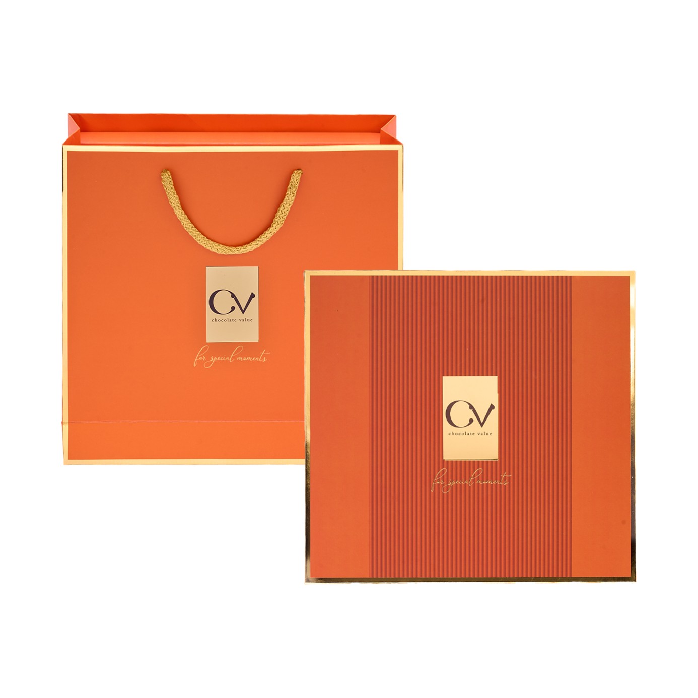 Luxury Selection Hediyelik Çikolata Kutusu / Turuncu