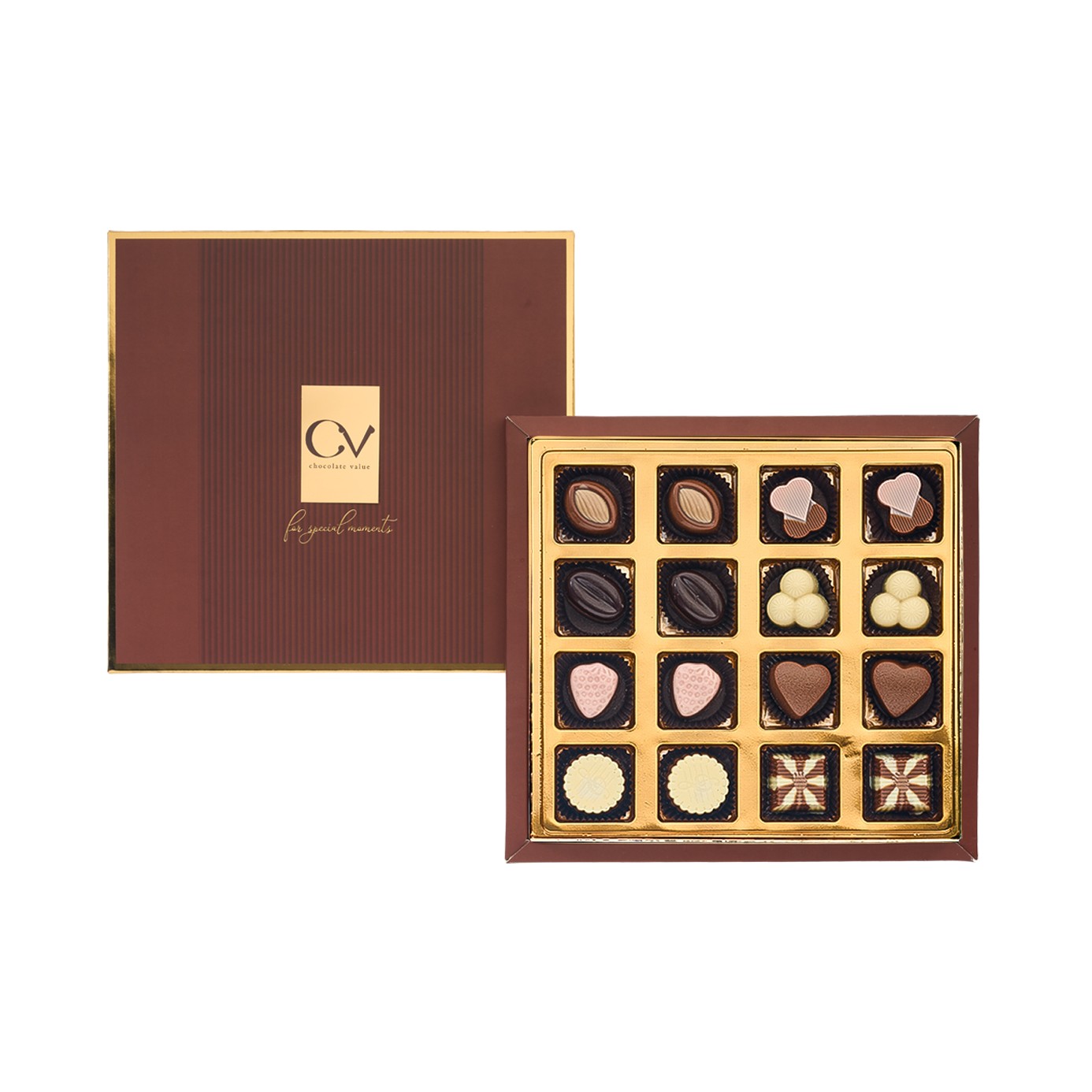 Luxury Selection Hediyelik Çikolata Kutusu / Kahverengi