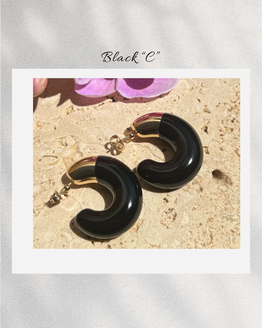 "C" Earrings