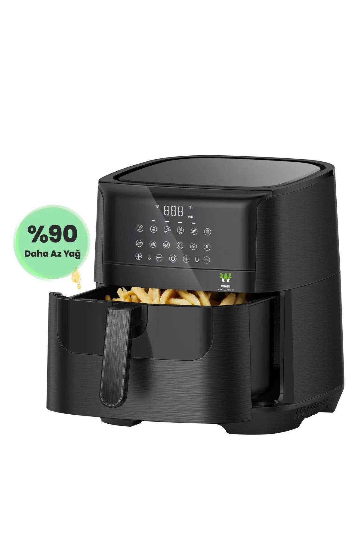 Fritöz 7 Litre Akıllı Yağsız Airfryer Pişirme Kabı Hediyeli