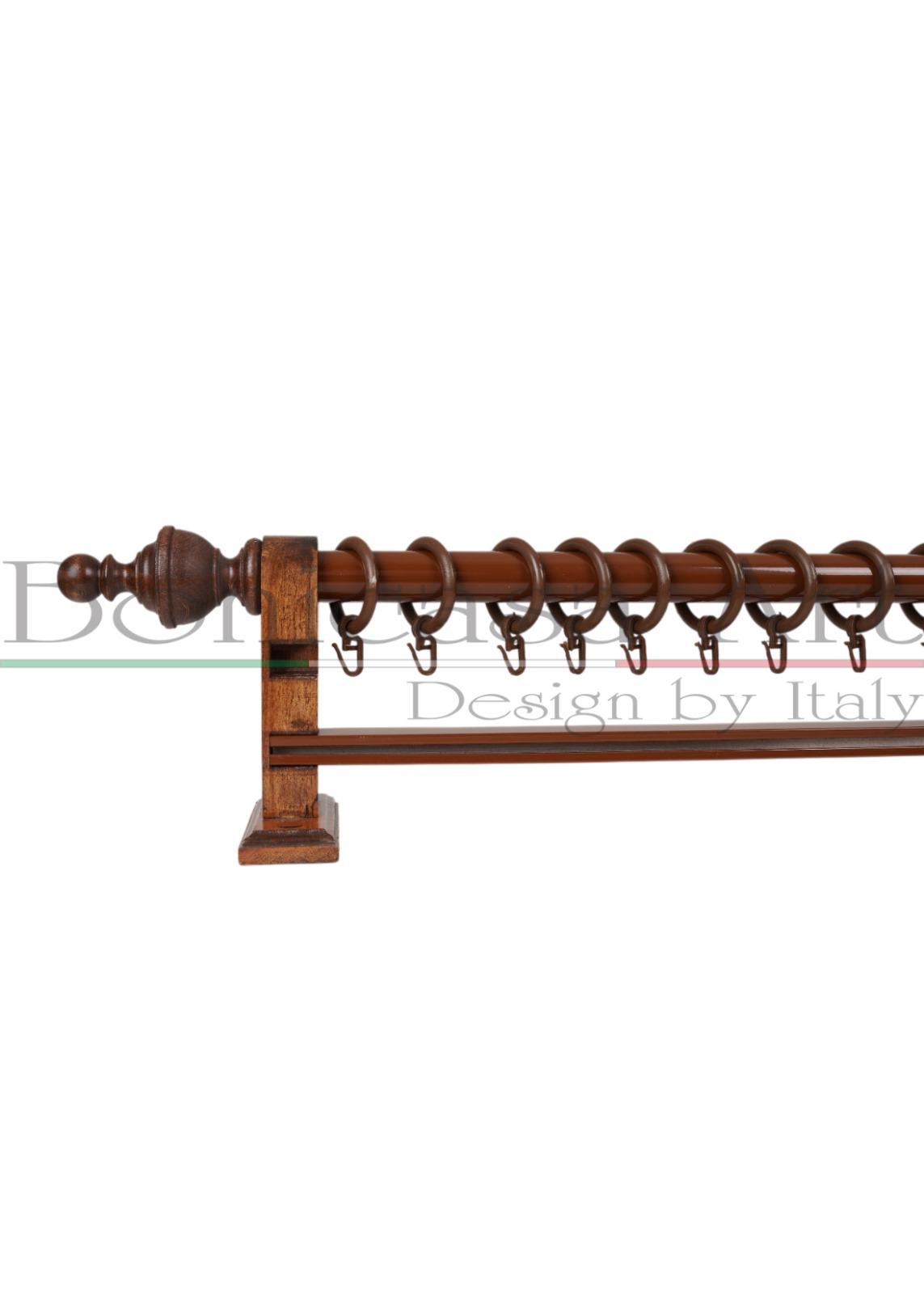 Ceviz Boni Ahşap Tek Raylı Modern Rustik