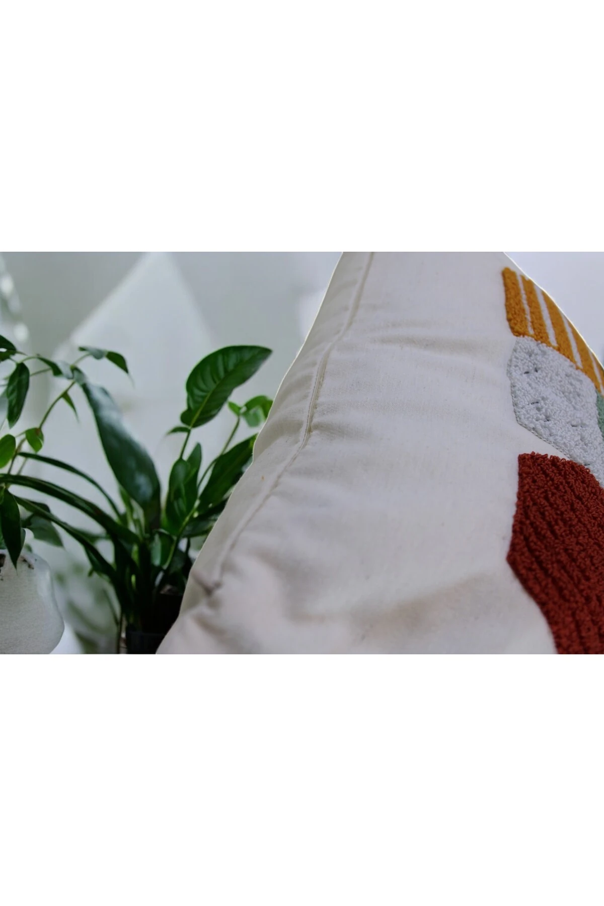 Mof Home Collection Kaktüs Desen Punch Kırlent Kılıfı