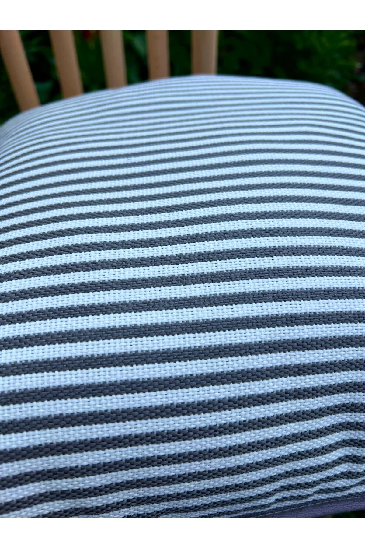 Mof Home Collection Çizgili Biyeli Outdoor Kırlent Kılıfı