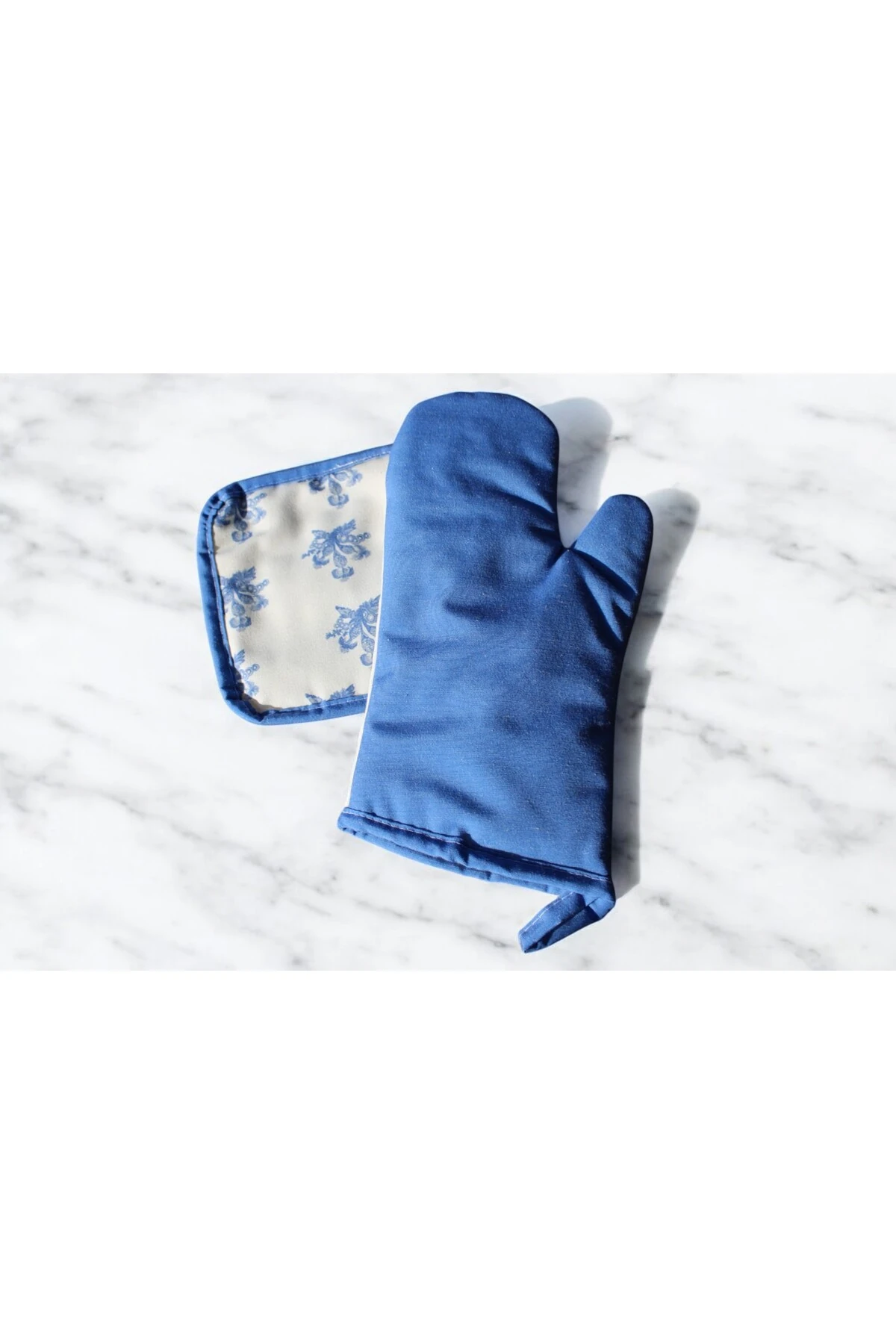 Mof Collection Mavi Düşler Serisi Mutfak Önlüğü Seti