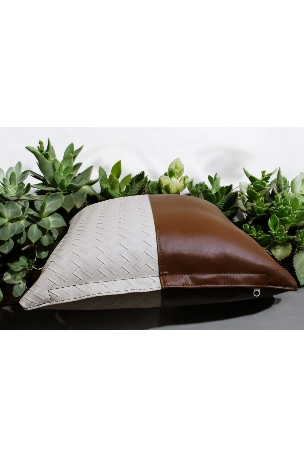 Mof Collection Lüx Tasarım Deri Kırlent Kılıfı