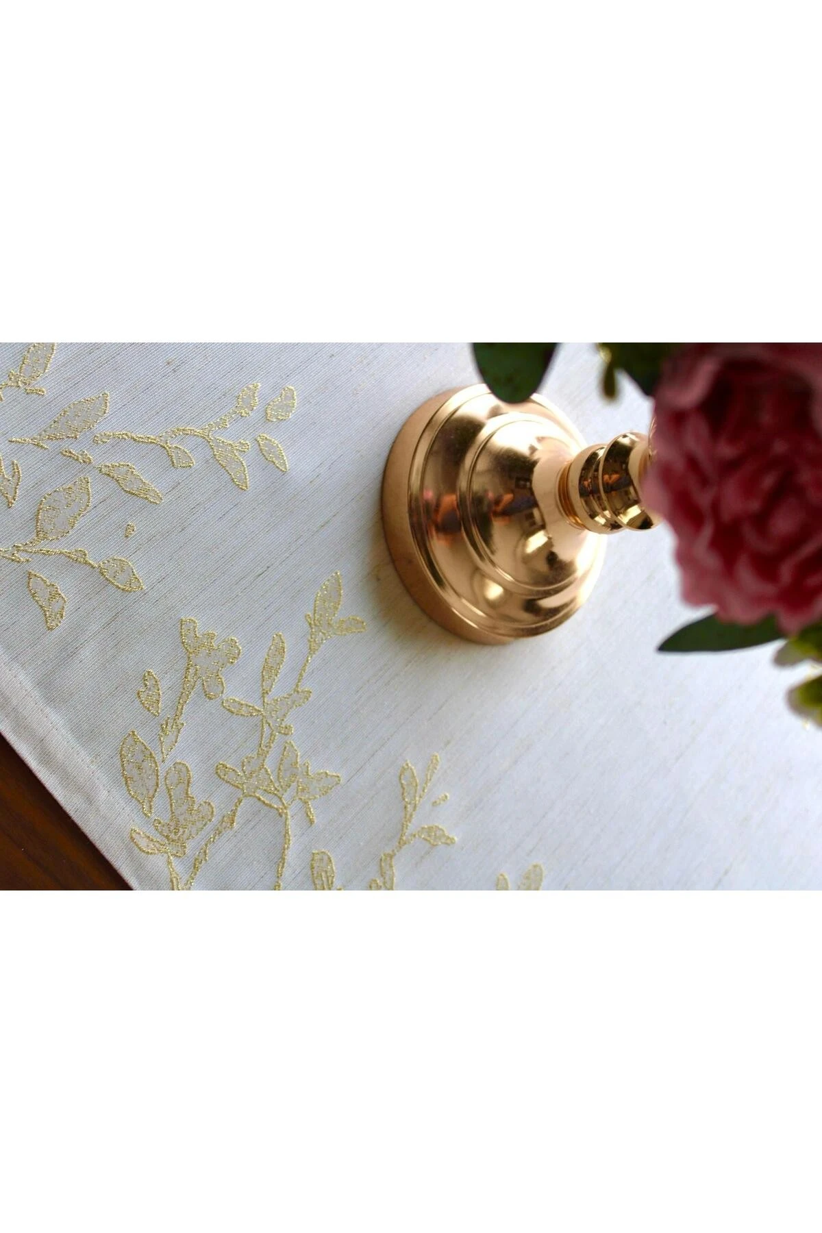 Mof Home Collection Altın Varak Baskılı Runner