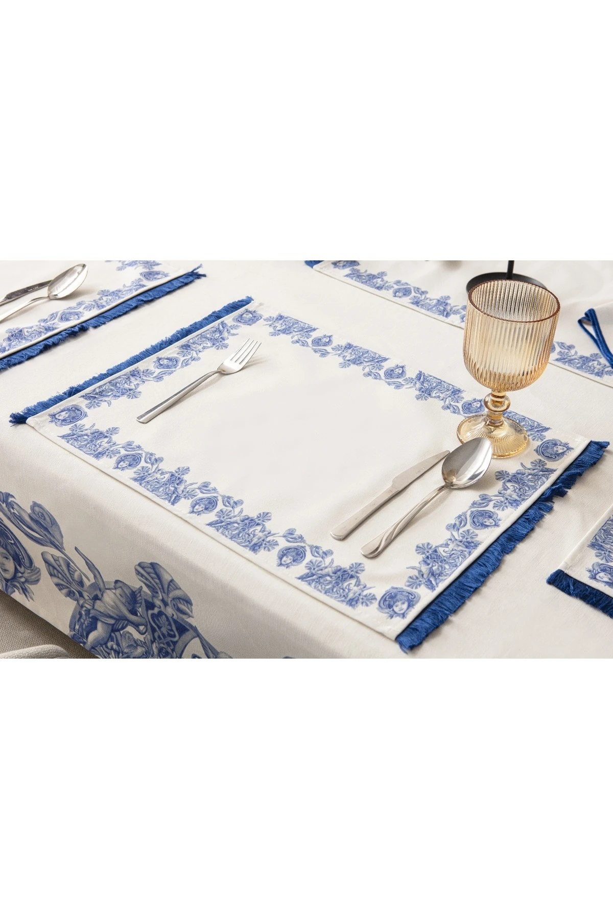 Mof Collection Mavi Düşler Serisi 6Lı Amerikan Servis