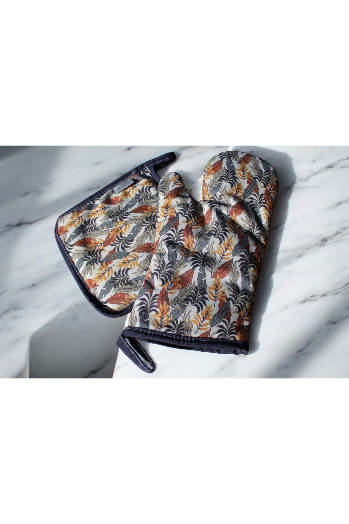 Mof Collection Tropikal Yapraklar Serisi Mutfak Önlüğü Seti