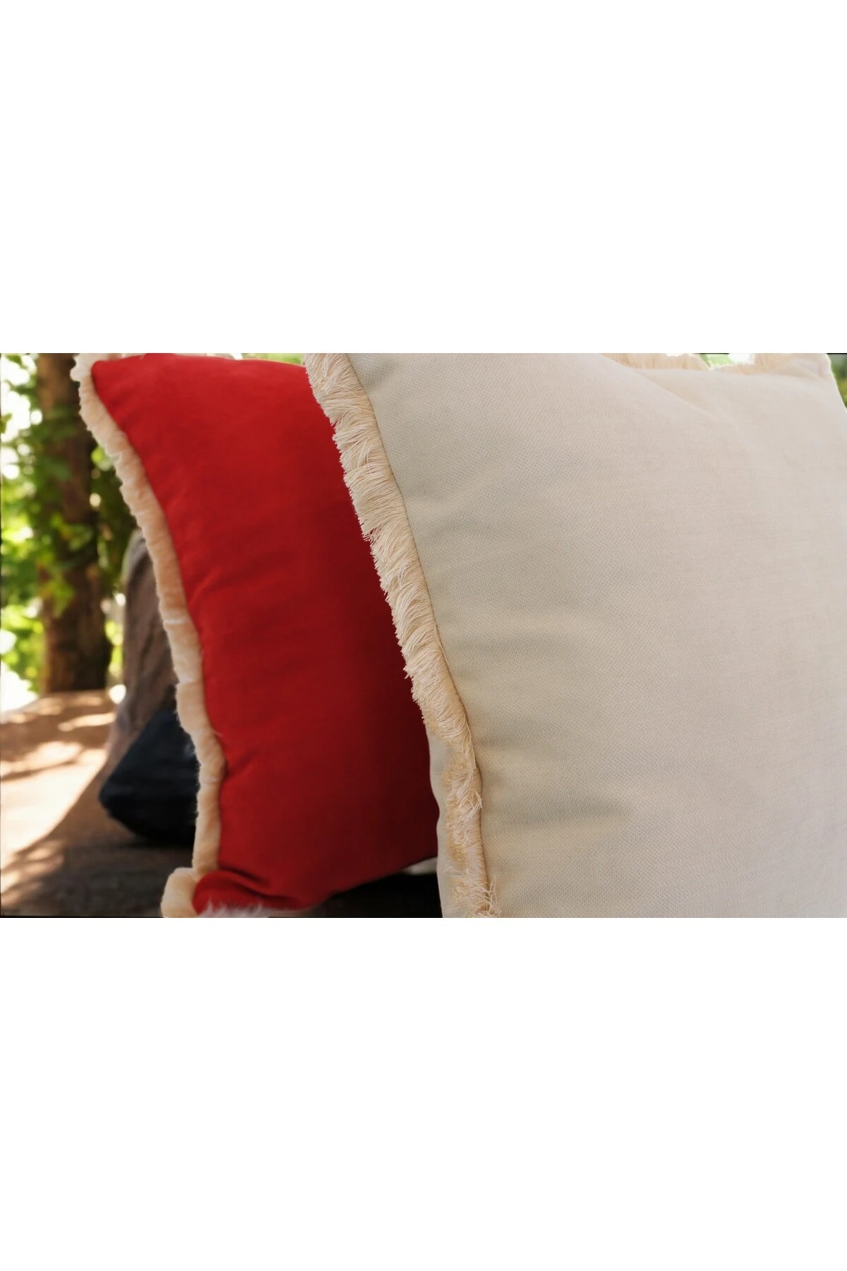 Mof Home Collection Saçaklı Kırlent Kılıfı