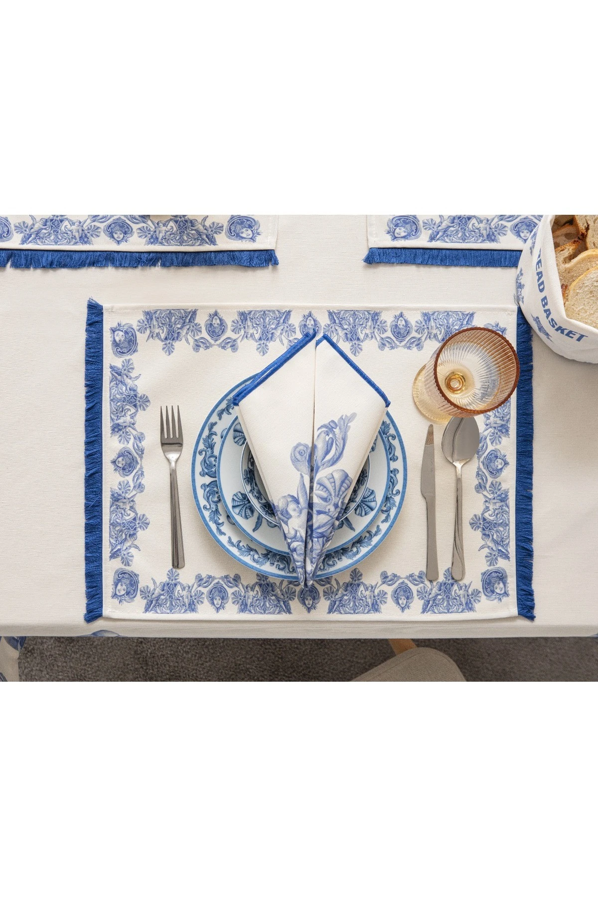 Mof Collection Mavi Düşler Serisi 6Lı Peçete Seti