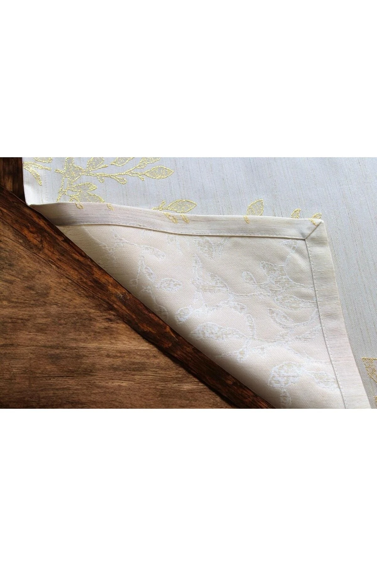 Mof Home Collection Altın Varak Baskılı Runner