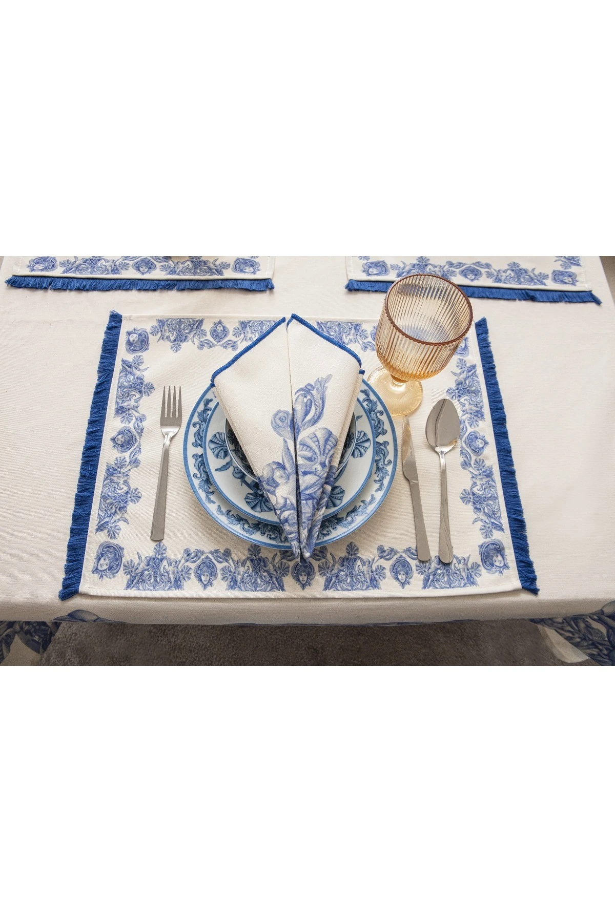 Mof Collection Mavi Düşler Serisi 6Lı Amerikan Servis