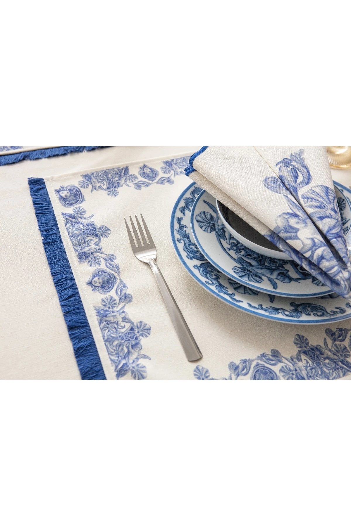 Mof Collection Mavi Düşler Serisi 6Lı Peçete Seti