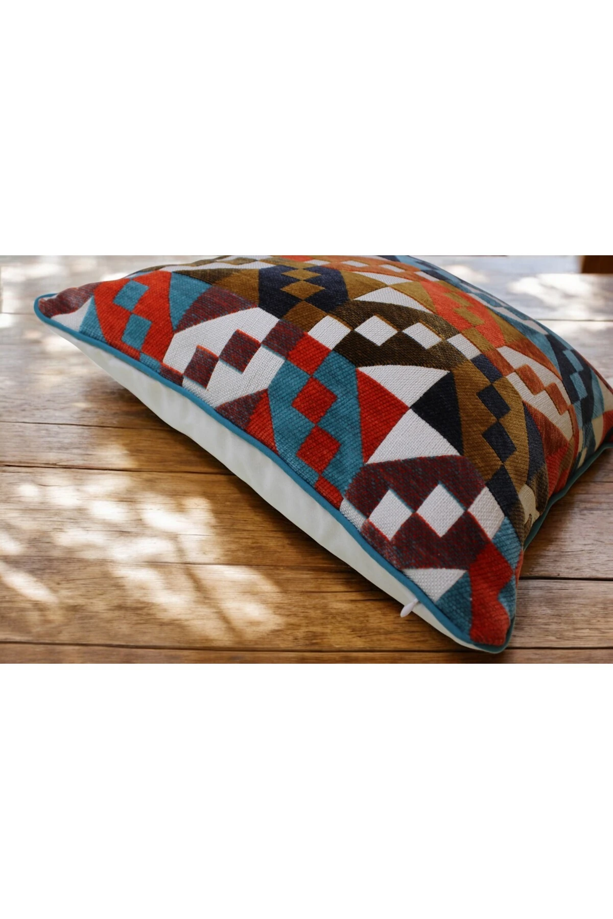 Mof Home Collection Çift Taraflı Etnik Biyeli Kırlent Kılıfı