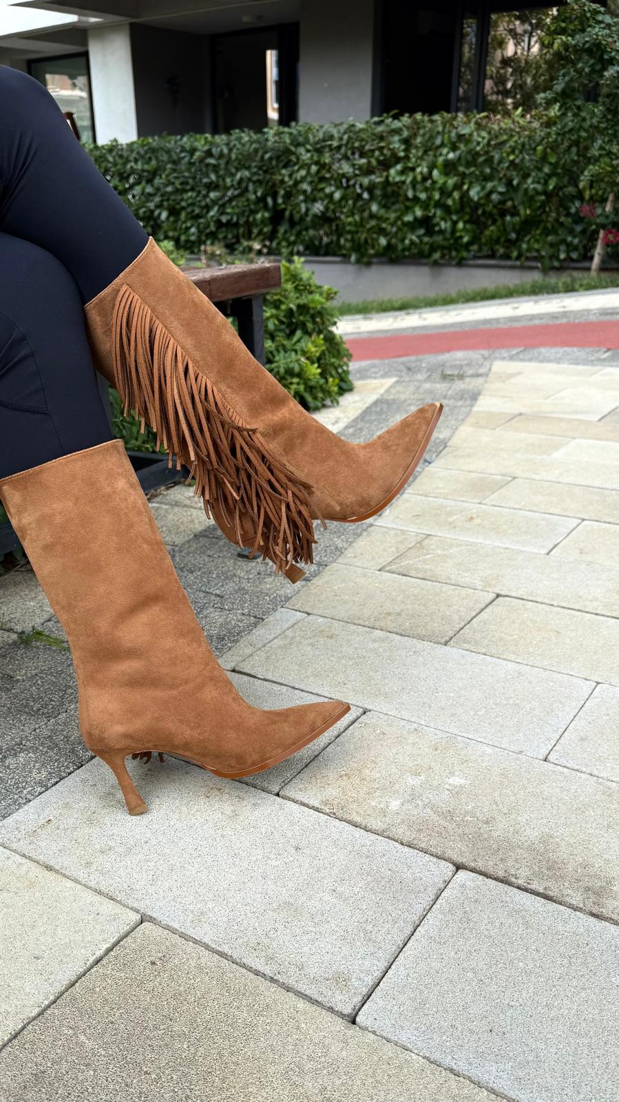 Statice Püsküllü Kadın Çizme