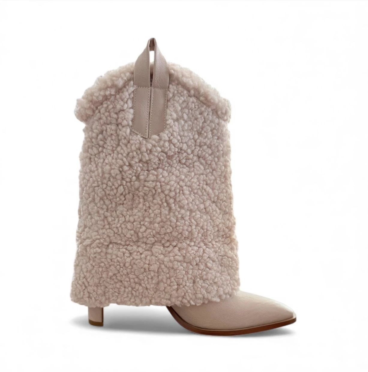 Teak Bej Kürklü Kadın Bot