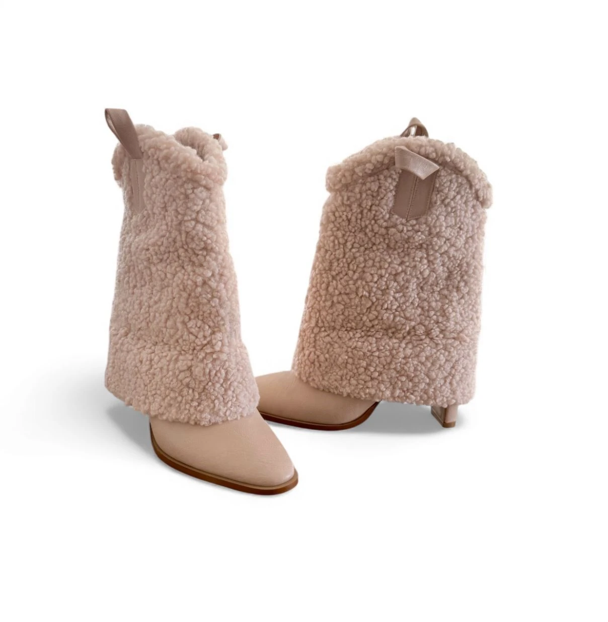 Teak Bej Kürklü Kadın Bot