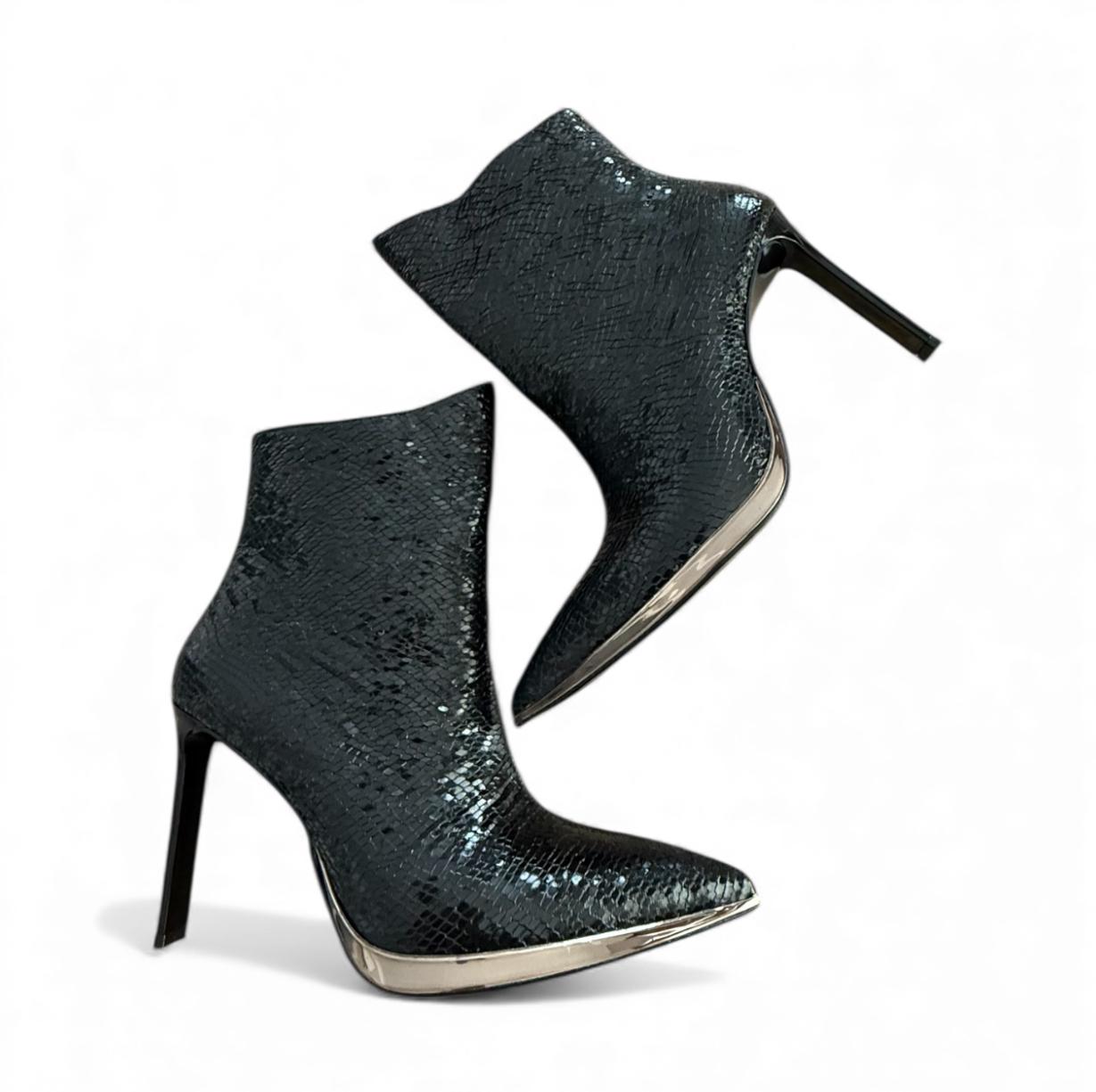 Scaly Yılan Rugan Kadın Topuklu Çizme