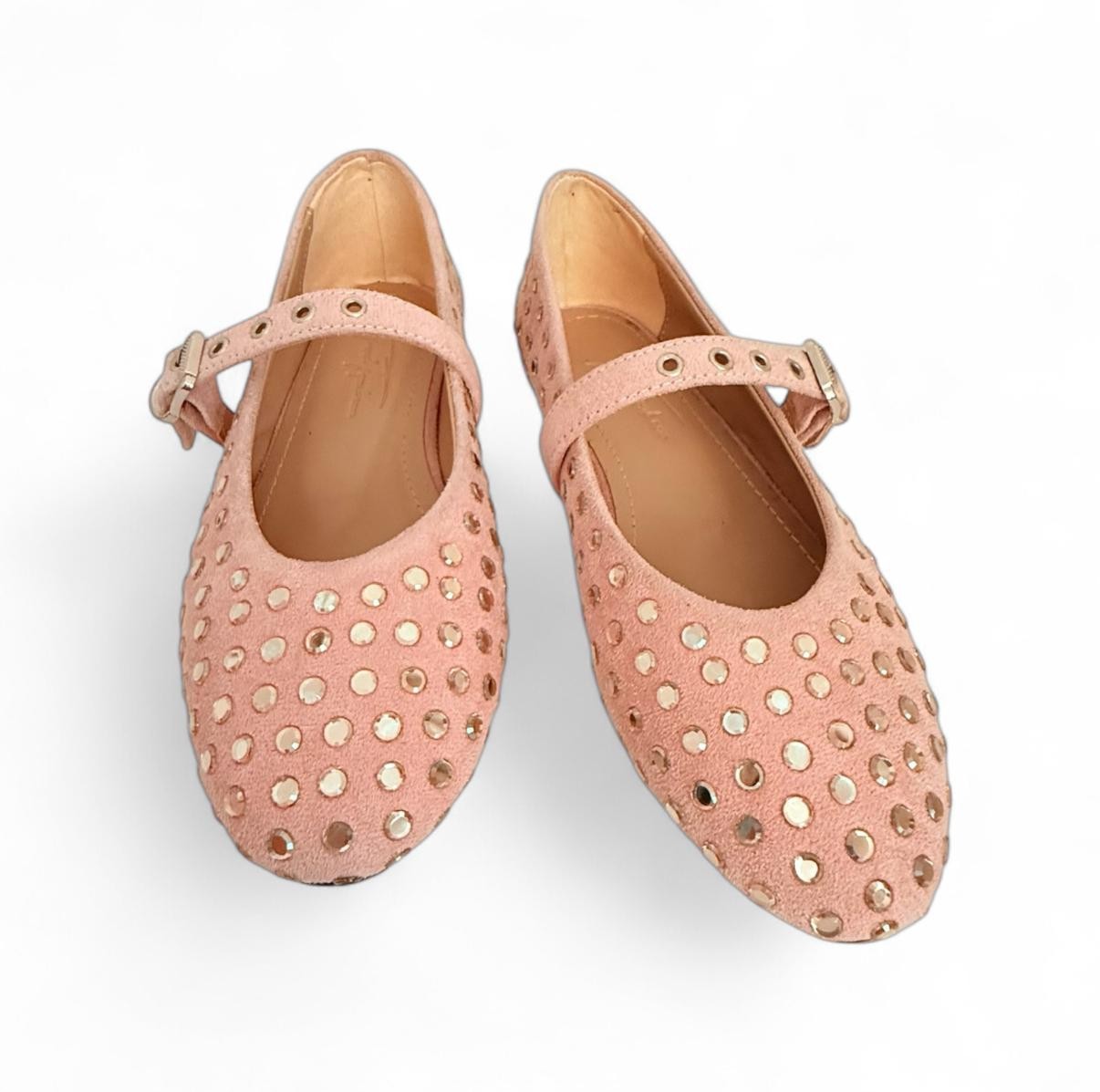 THYME PEMBE ZIMBALI KADIN BABET