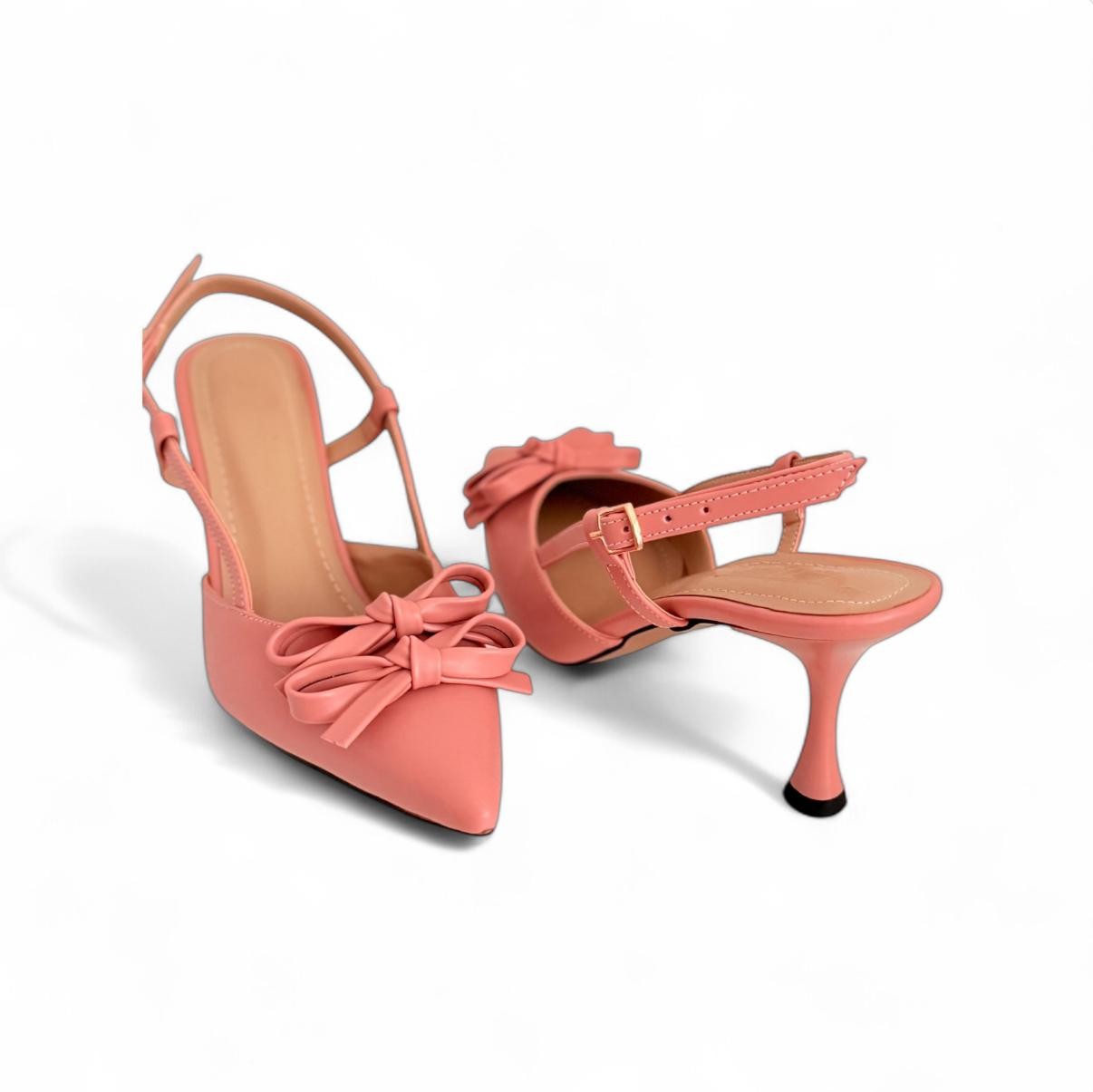 BUTTERCUP PUDRA PEMBE KADIN TOPUKLU AYAKKABI