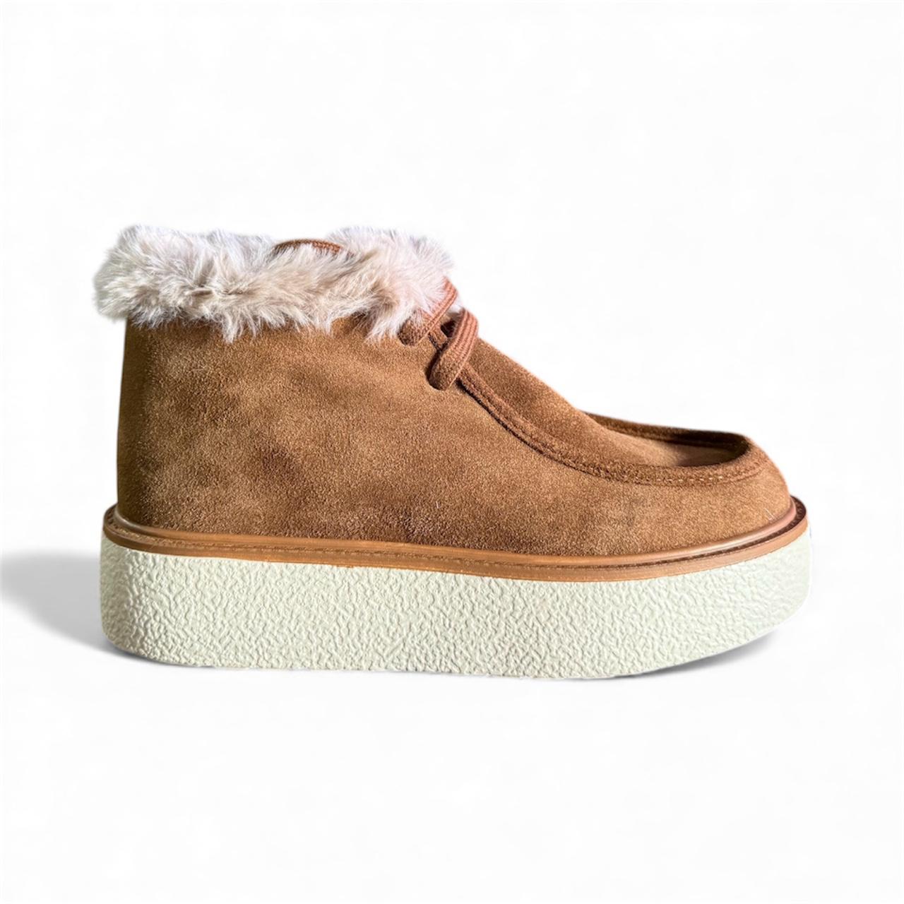 CLAVEL KADIN TABA RENGİ SÜET BOT