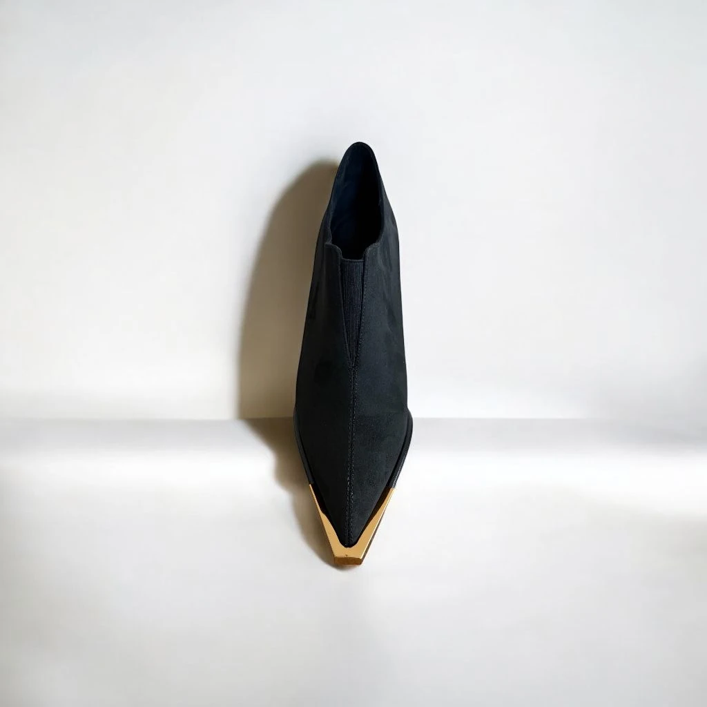 TOSCANO Gold Detaylı Süet Bot