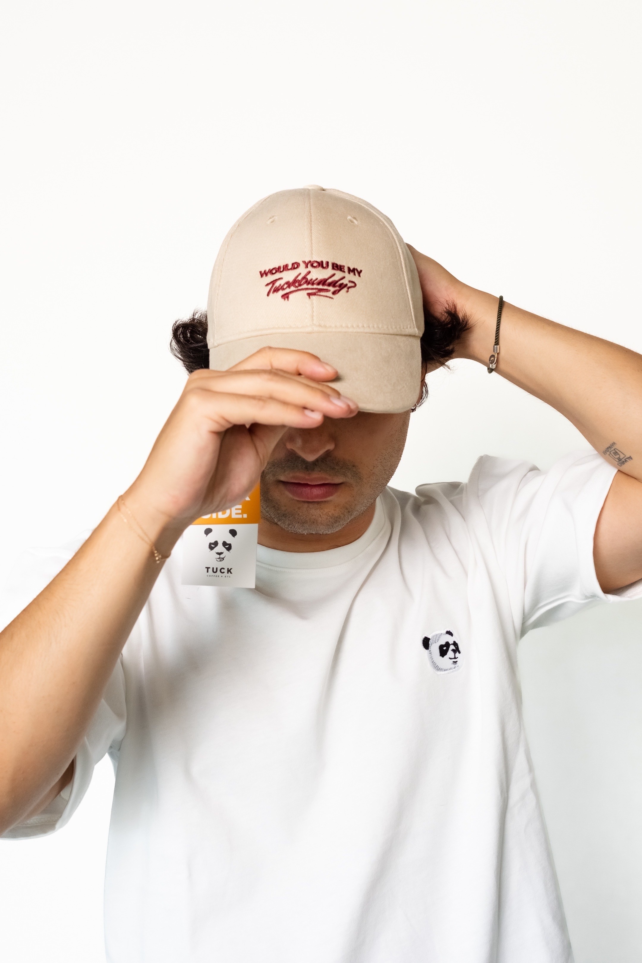 Would You Be My Tuckbuddy Şapka Unisex (Krem)