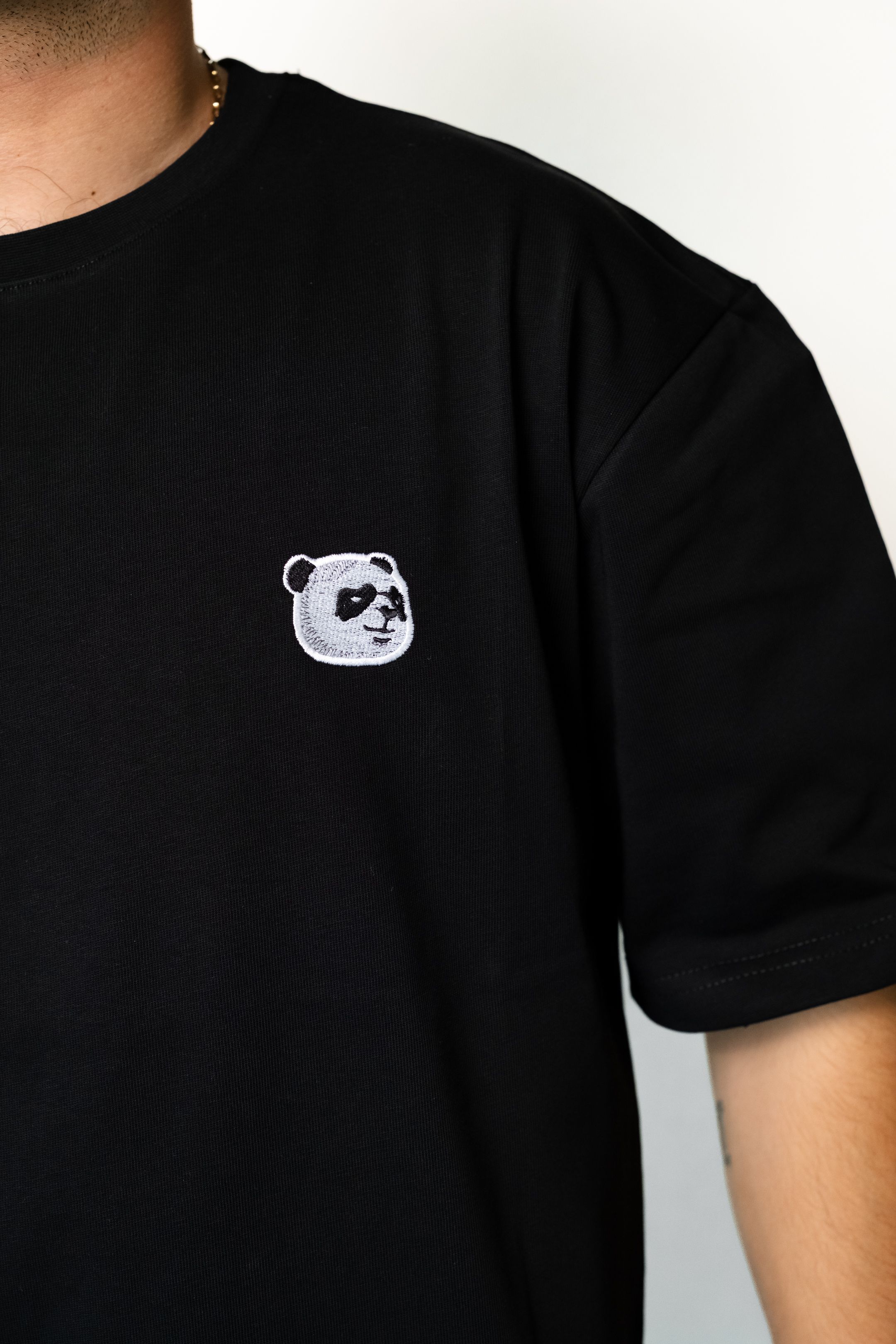 Klasik Tuck T-Shirt  Unisex (Siyah)