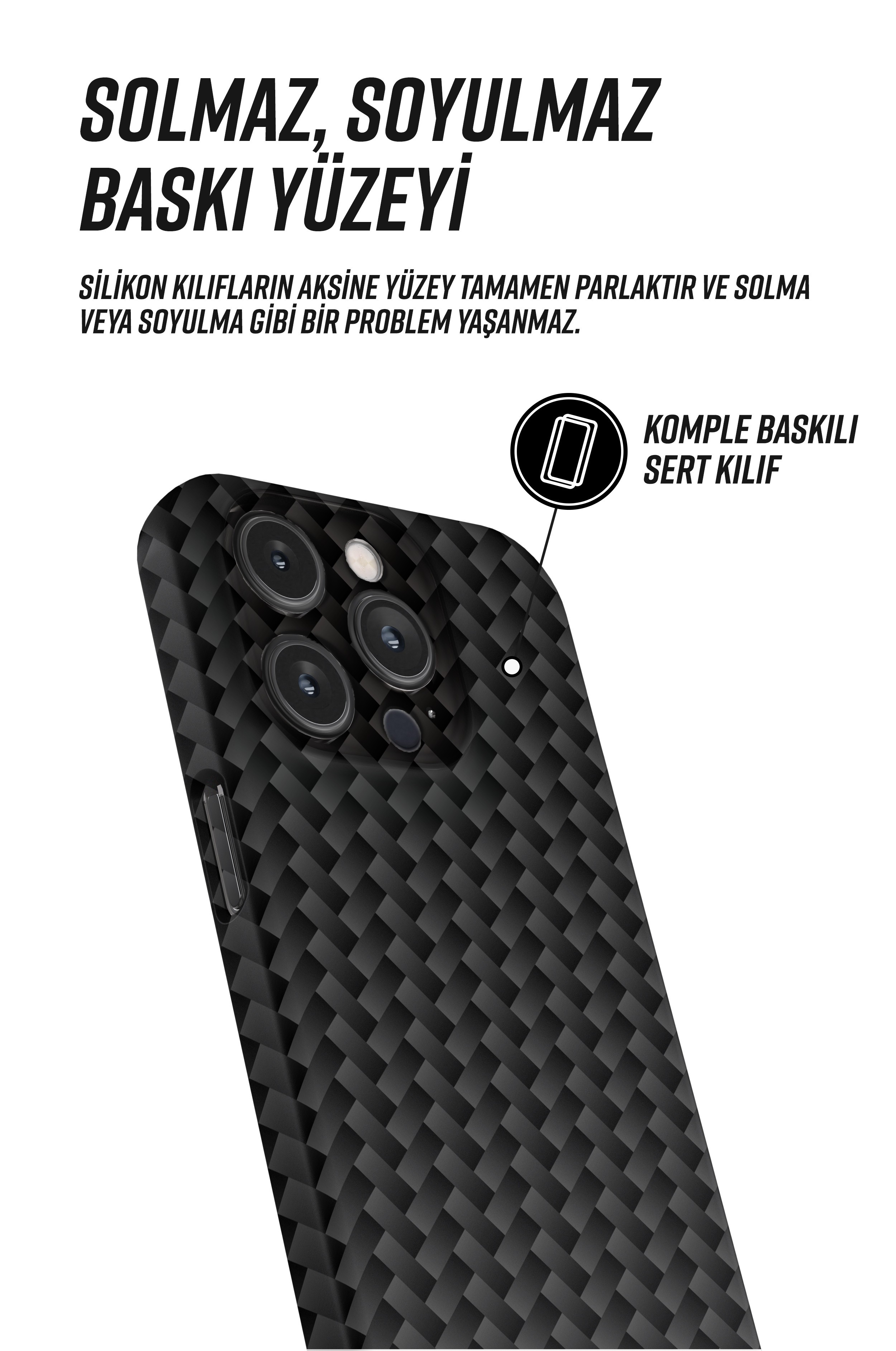 Carbon Noir Snaps iPhone Telefon Kılıfı