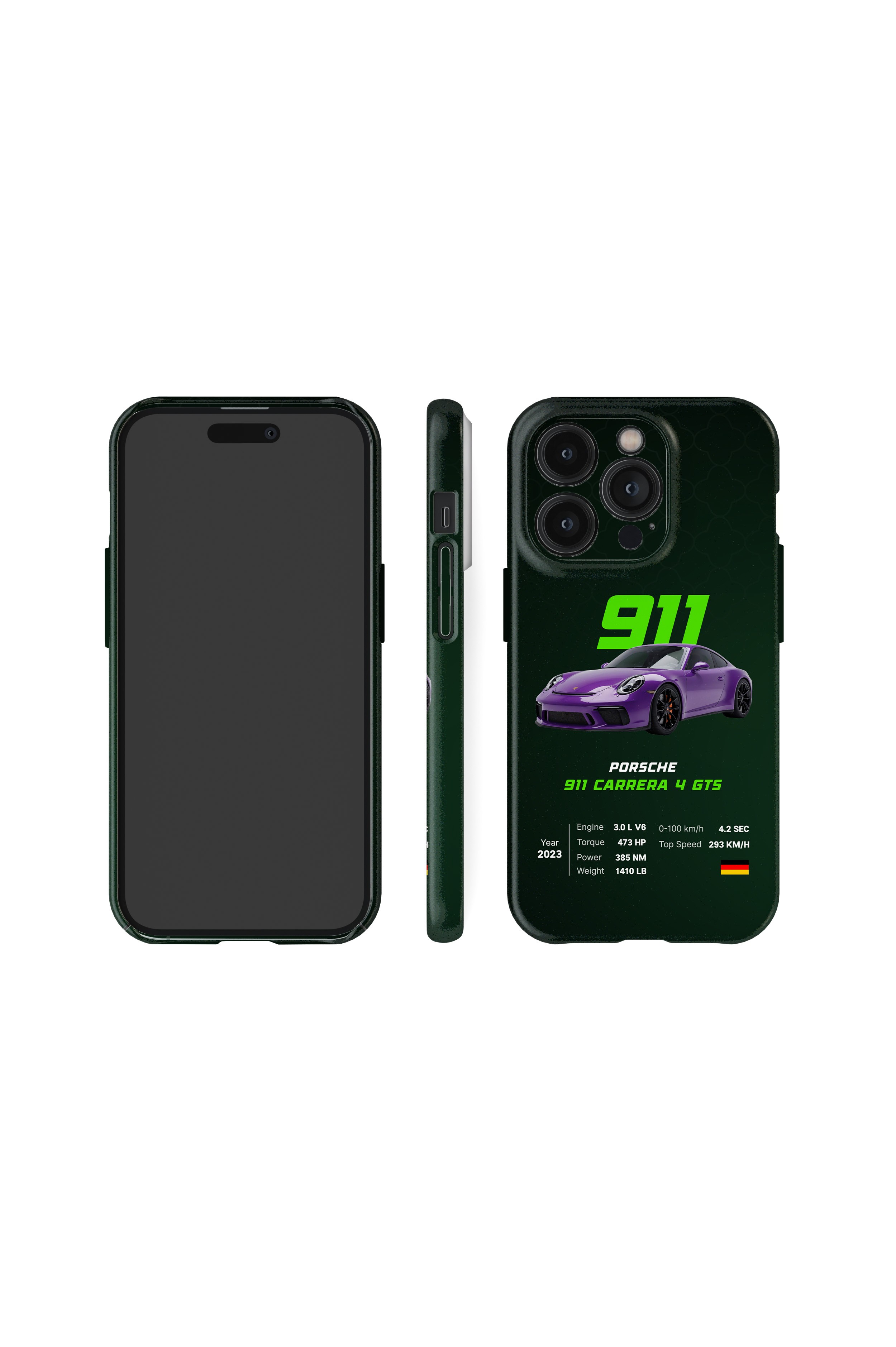 Carrera 4 GTS Royale Snaps iPhone Telefon Kılıfı