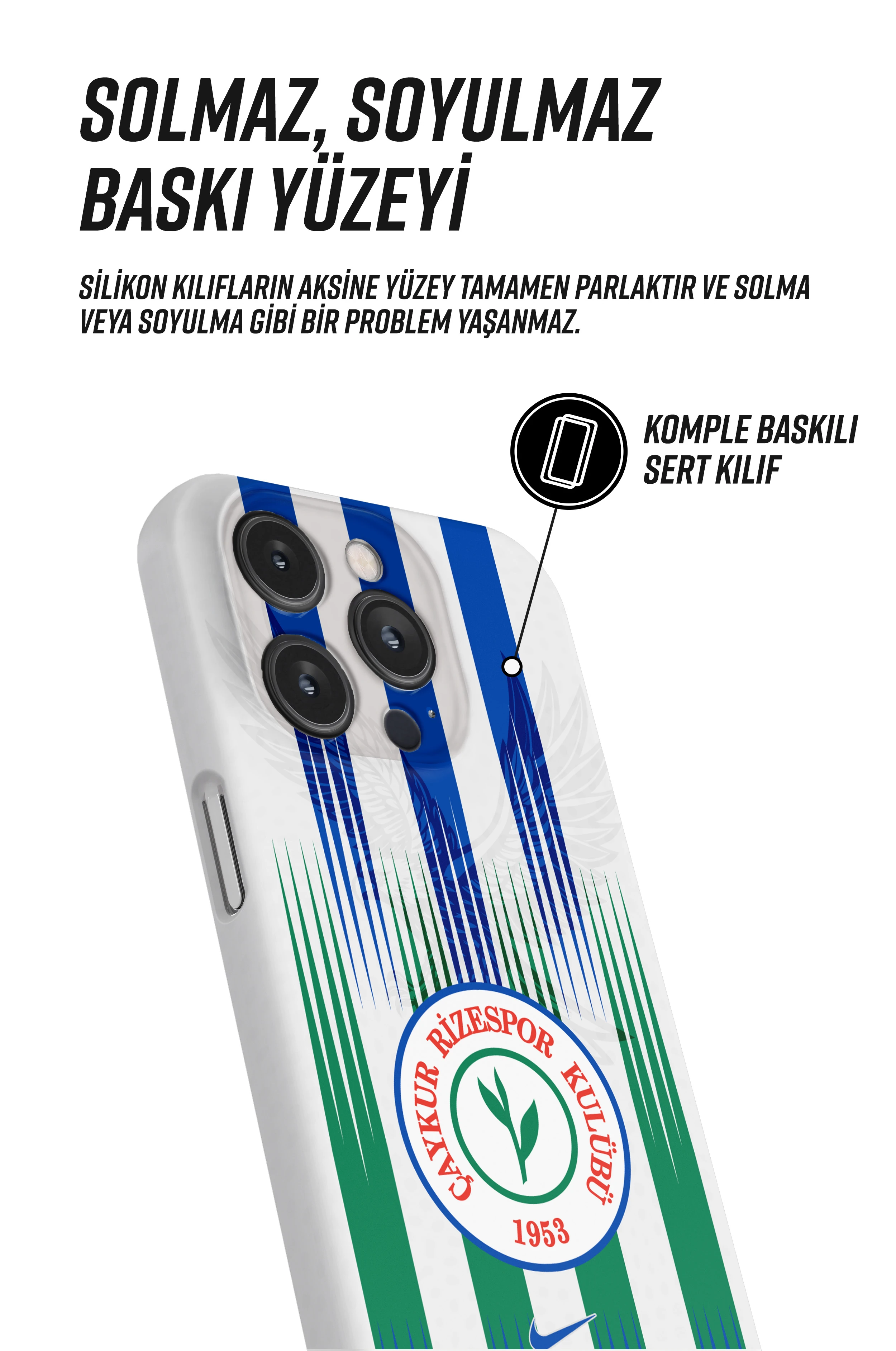 Çaykur Rizespor Snaps iPhone Telefon Kılıfı