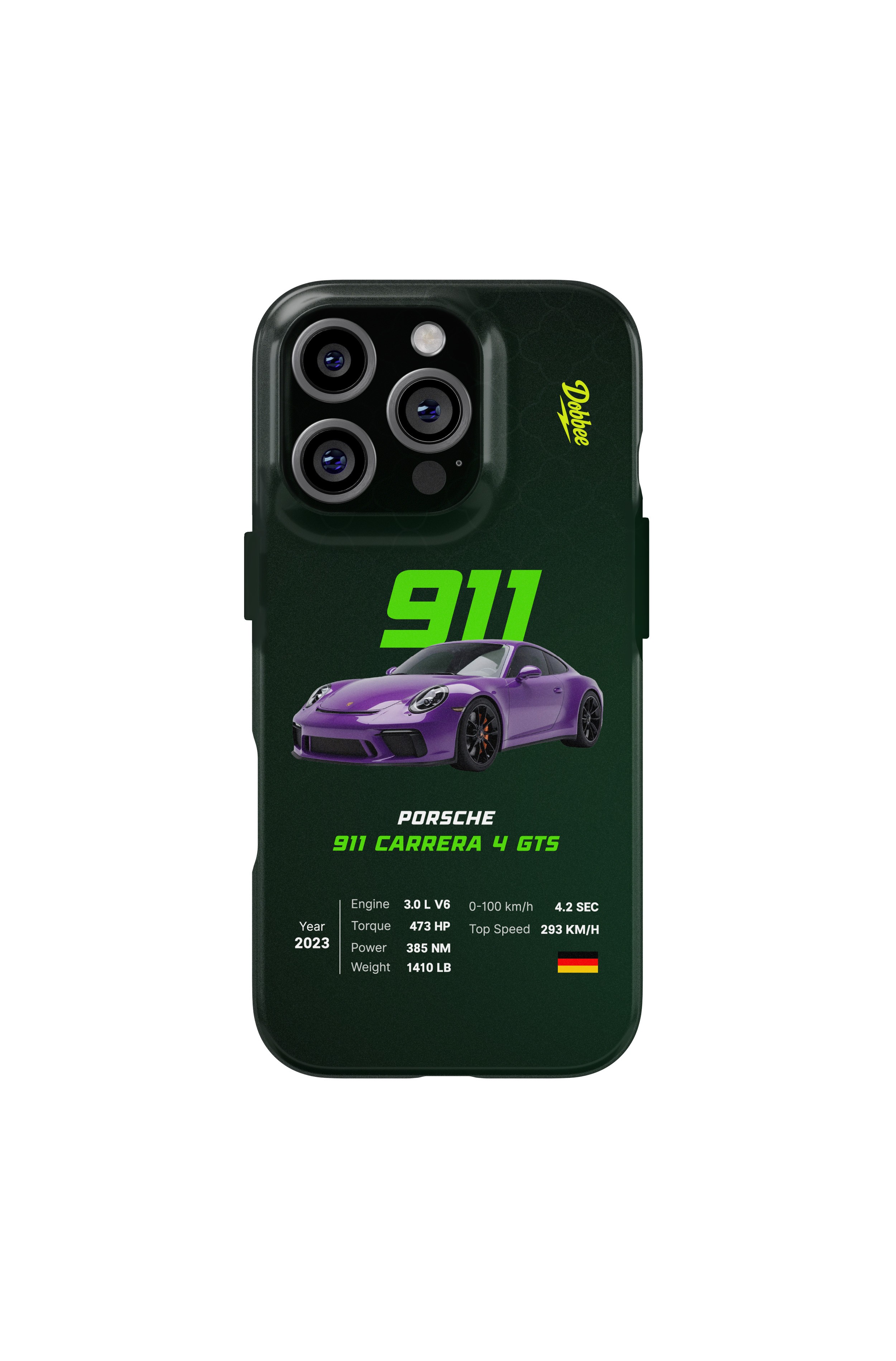 Carrera 4 GTS Royale Snaps iPhone Telefon Kılıfı