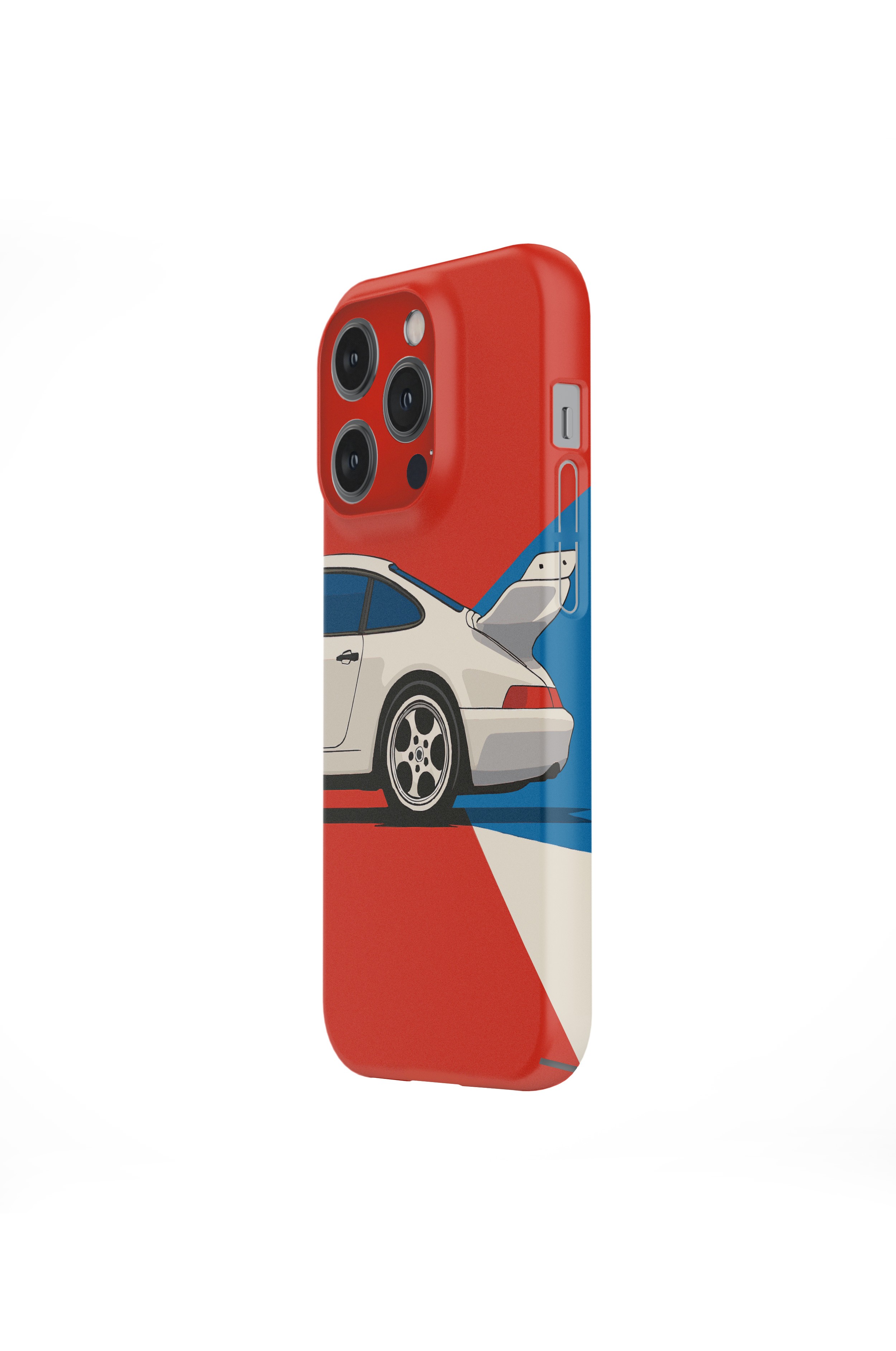 Flat Red Snaps iPhone Telefon Kılıfı