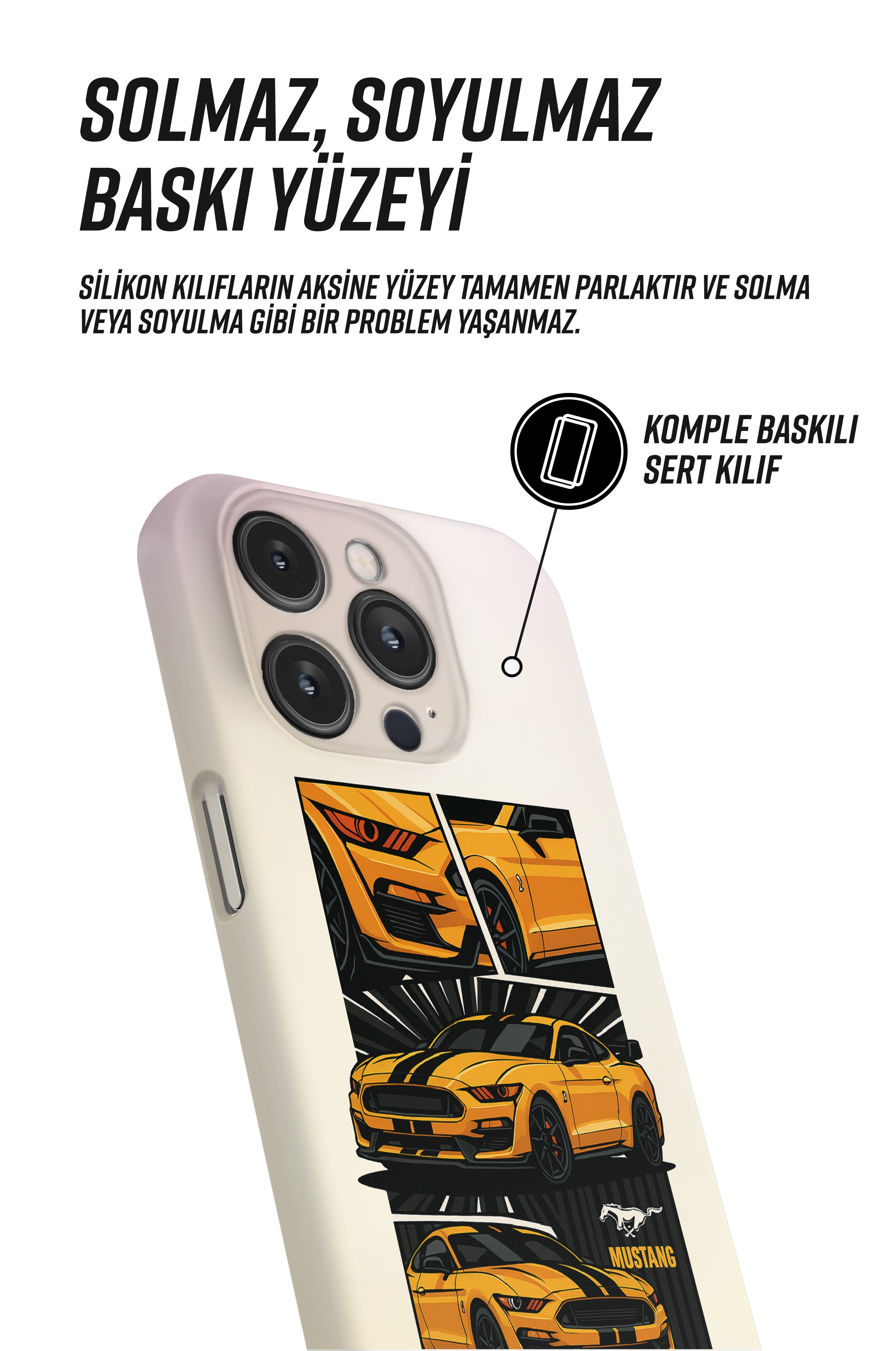Mustang Shelby Shred Snaps iPhone Telefon Kılıfı