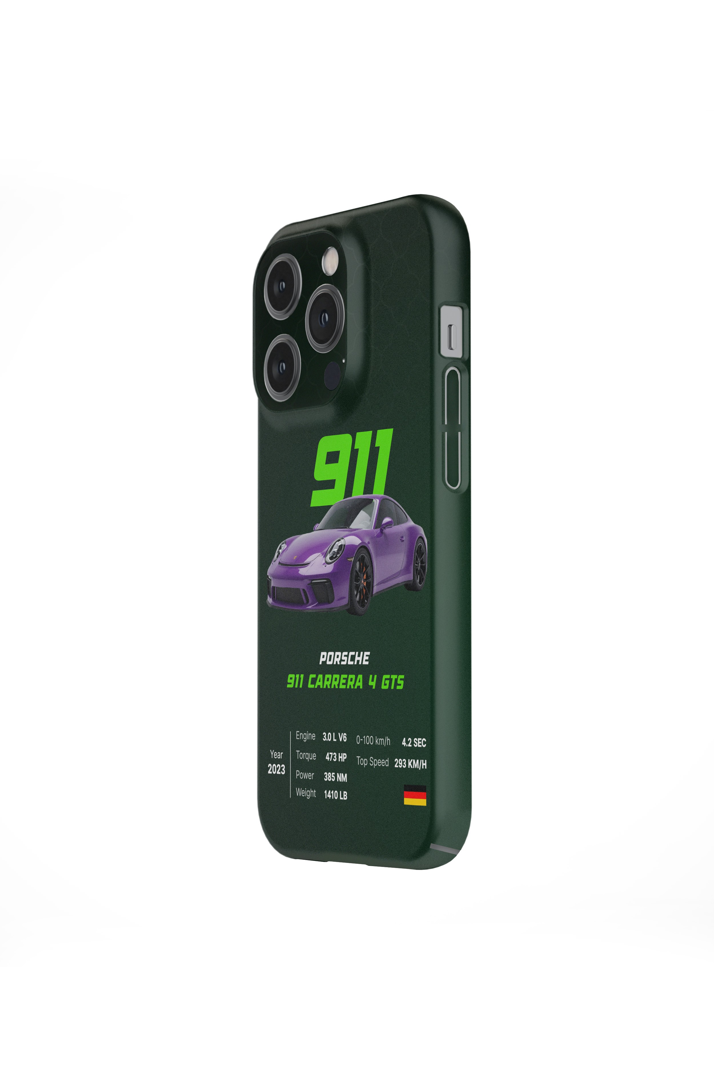 Carrera 4 GTS Royale Snaps iPhone Telefon Kılıfı
