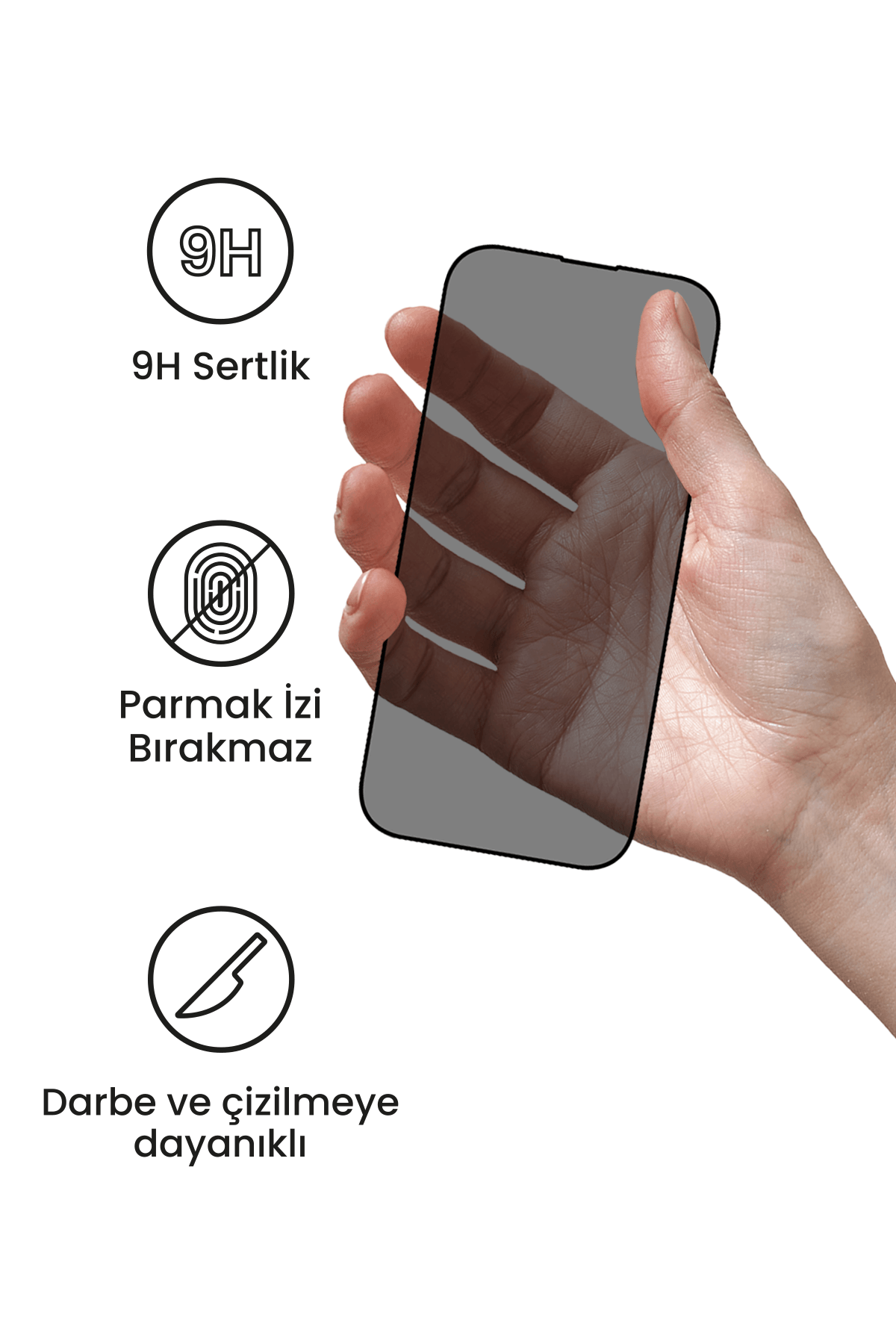 9D Antistatik Cam Ekran Koruyucu