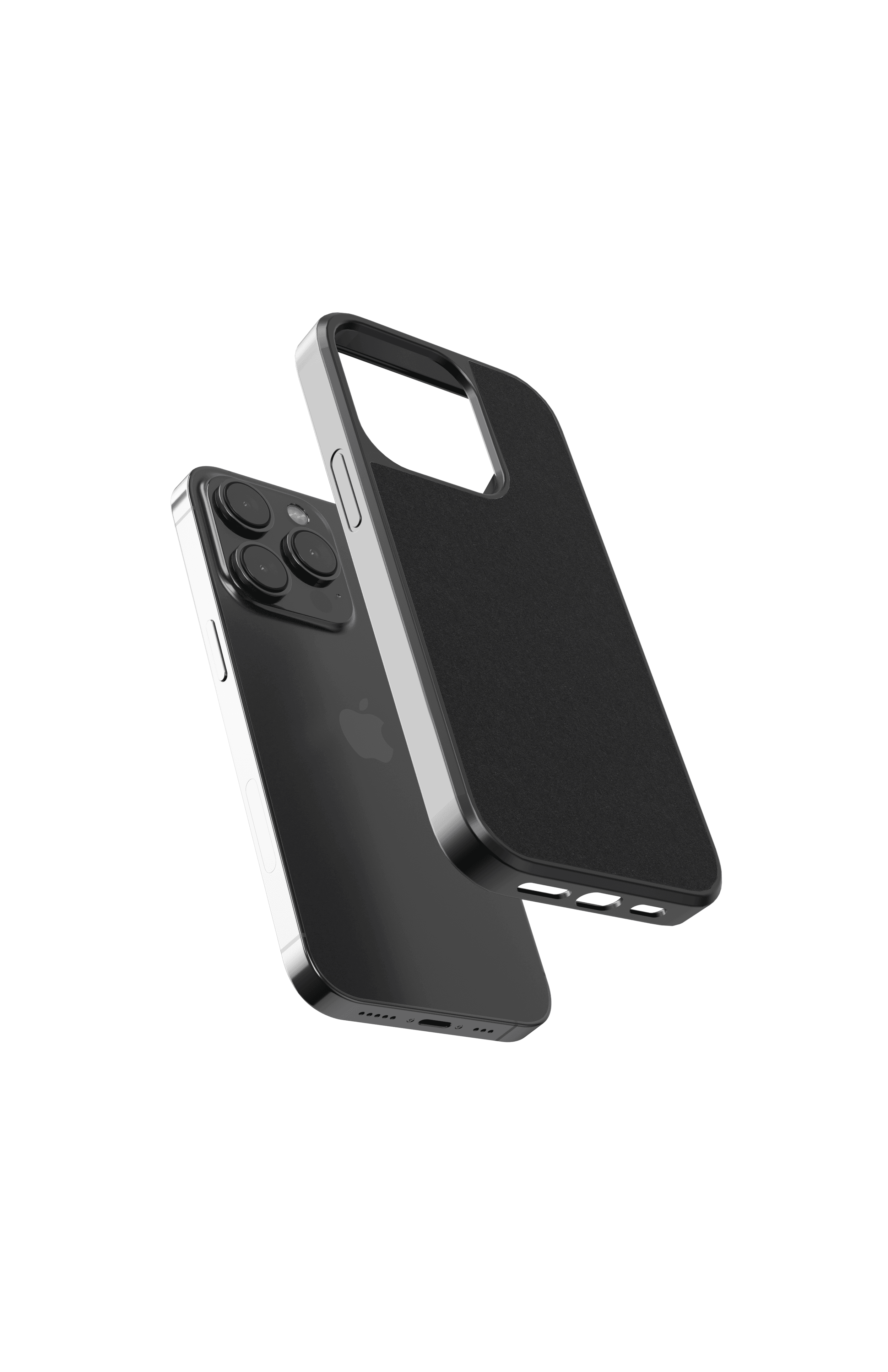 Siyah Alcera iPhone Telefon Kılıfı