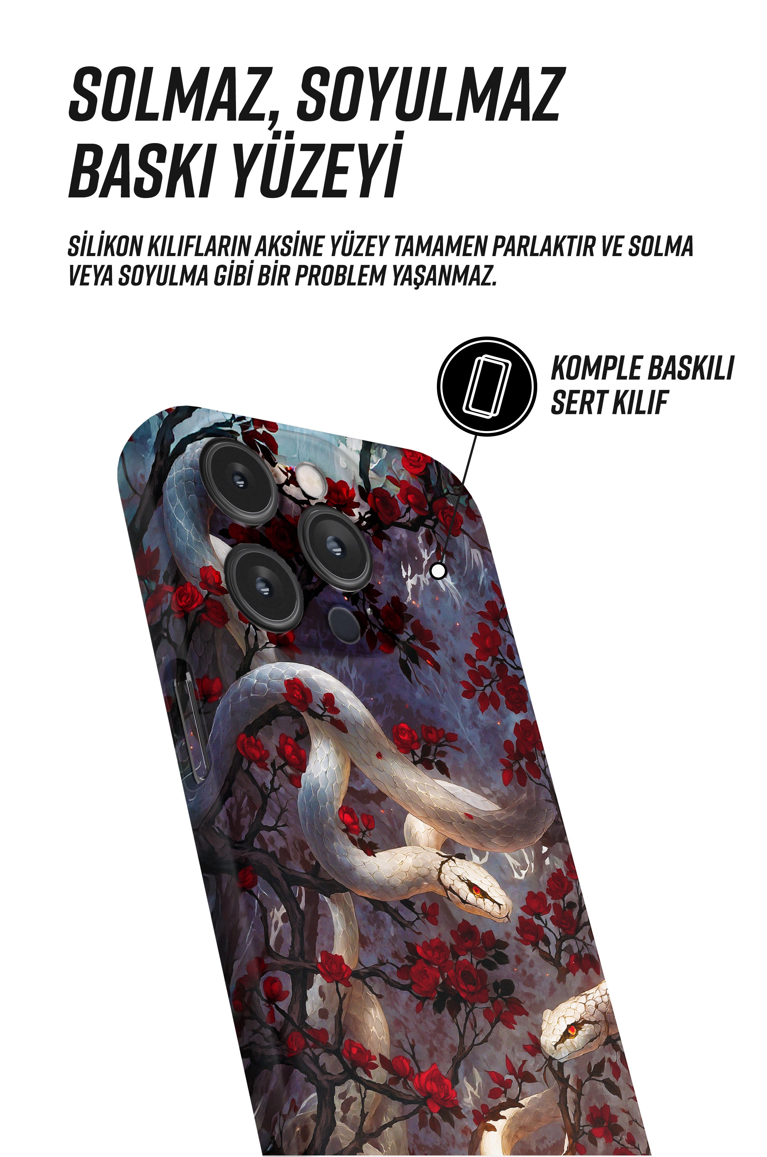 Vermis Rosa Snaps iPhone Telefon Kılıfı