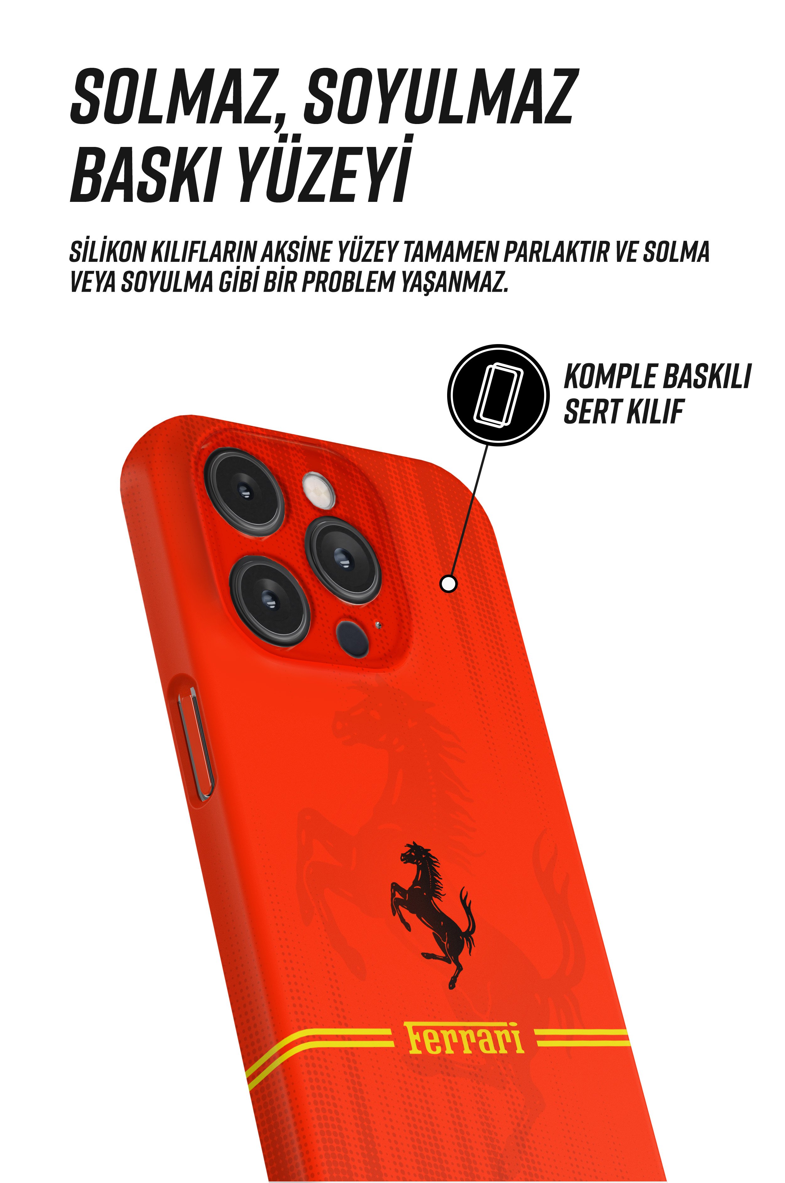Ferrari Line Snaps iPhone Telefon Kılıfı