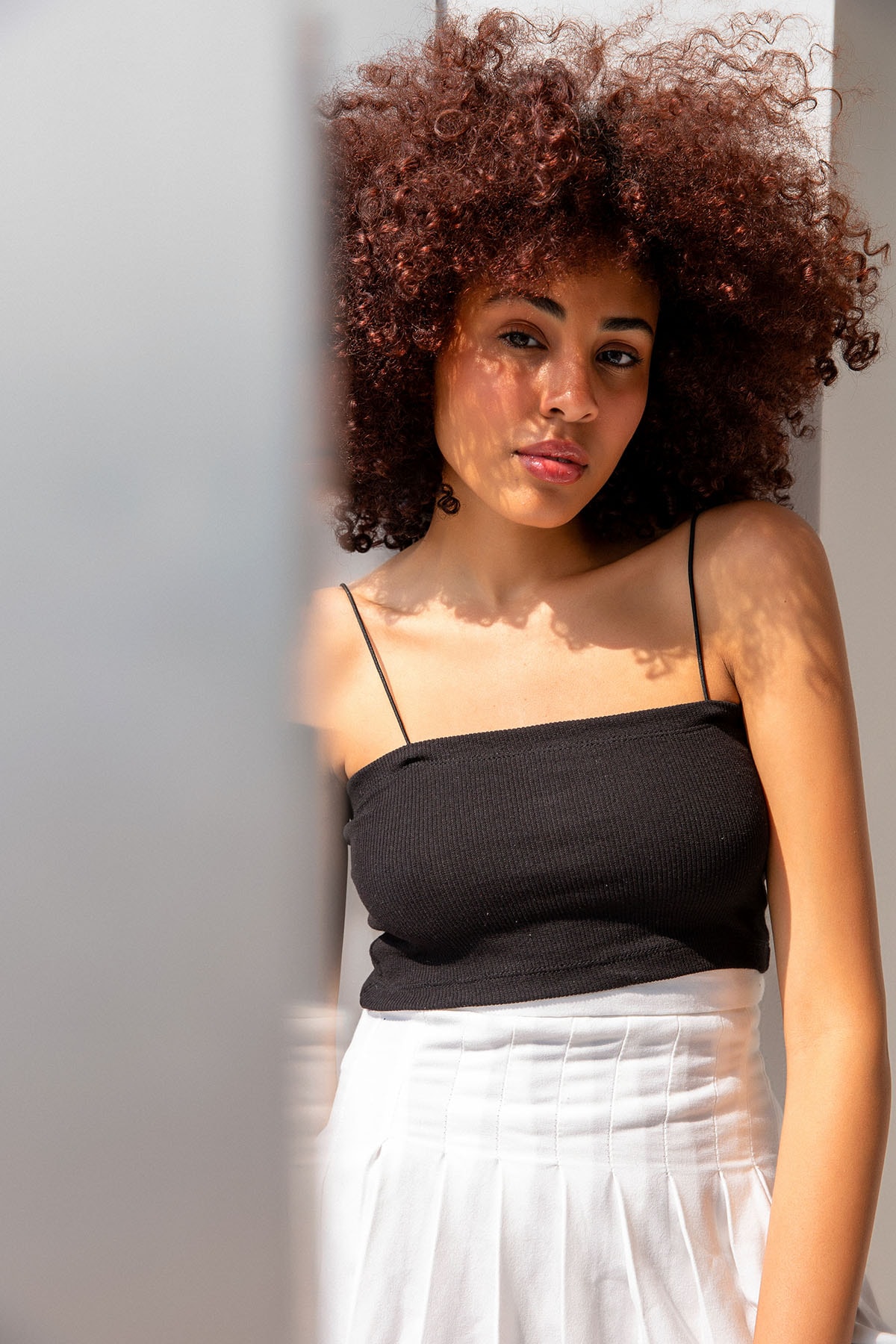 İp Askılı Pamuklu Crop Top Büstiyer