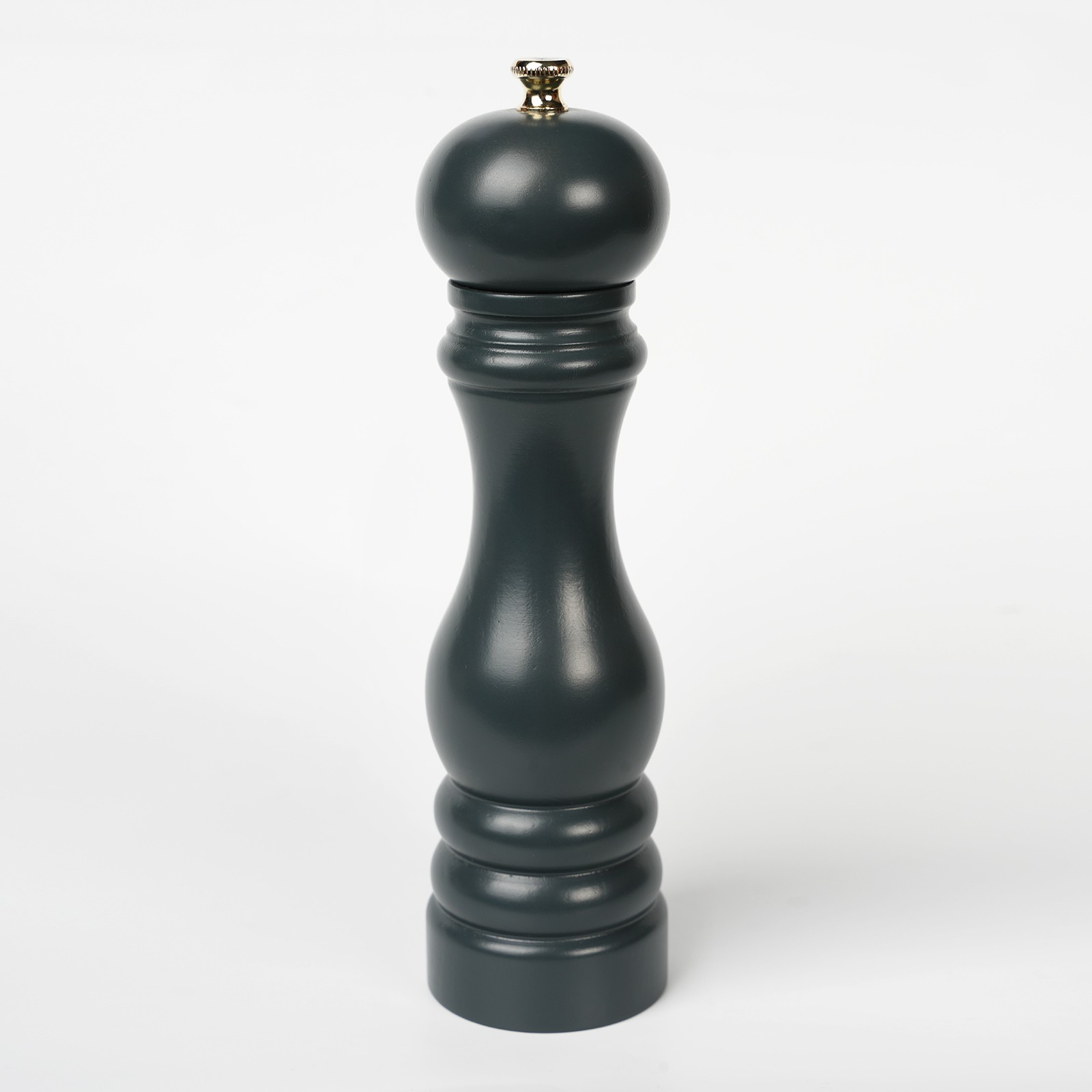 ANTRASİT GRİ AHŞAP TUZ VE KARABİBER EL DEĞİRMENİ 22 CM