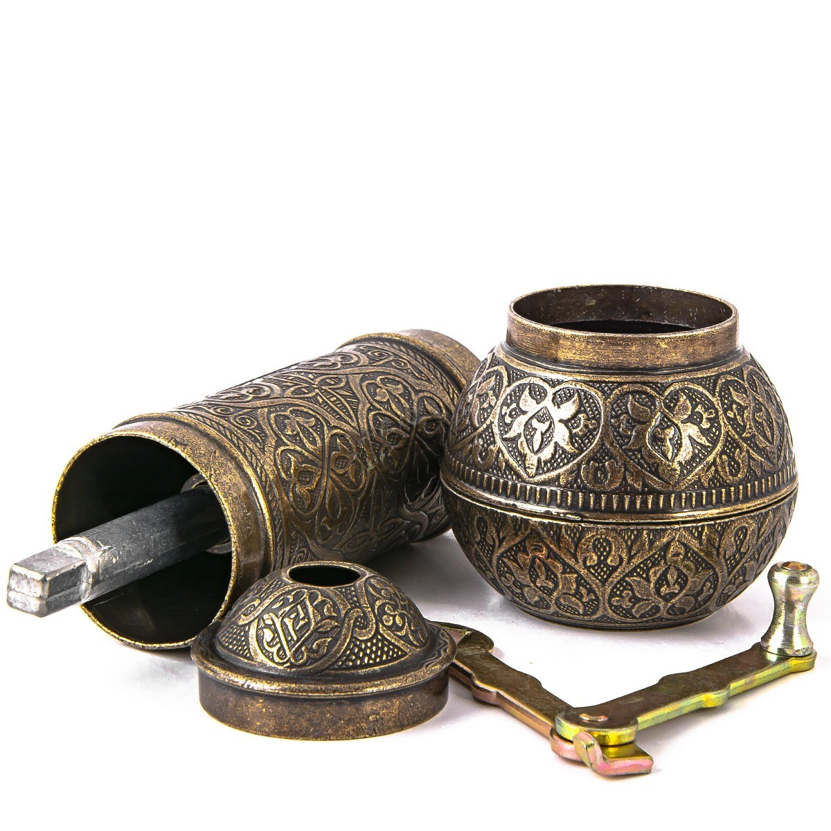 ANTİK ZAMAK EL DEĞİRMENİ 18 CM