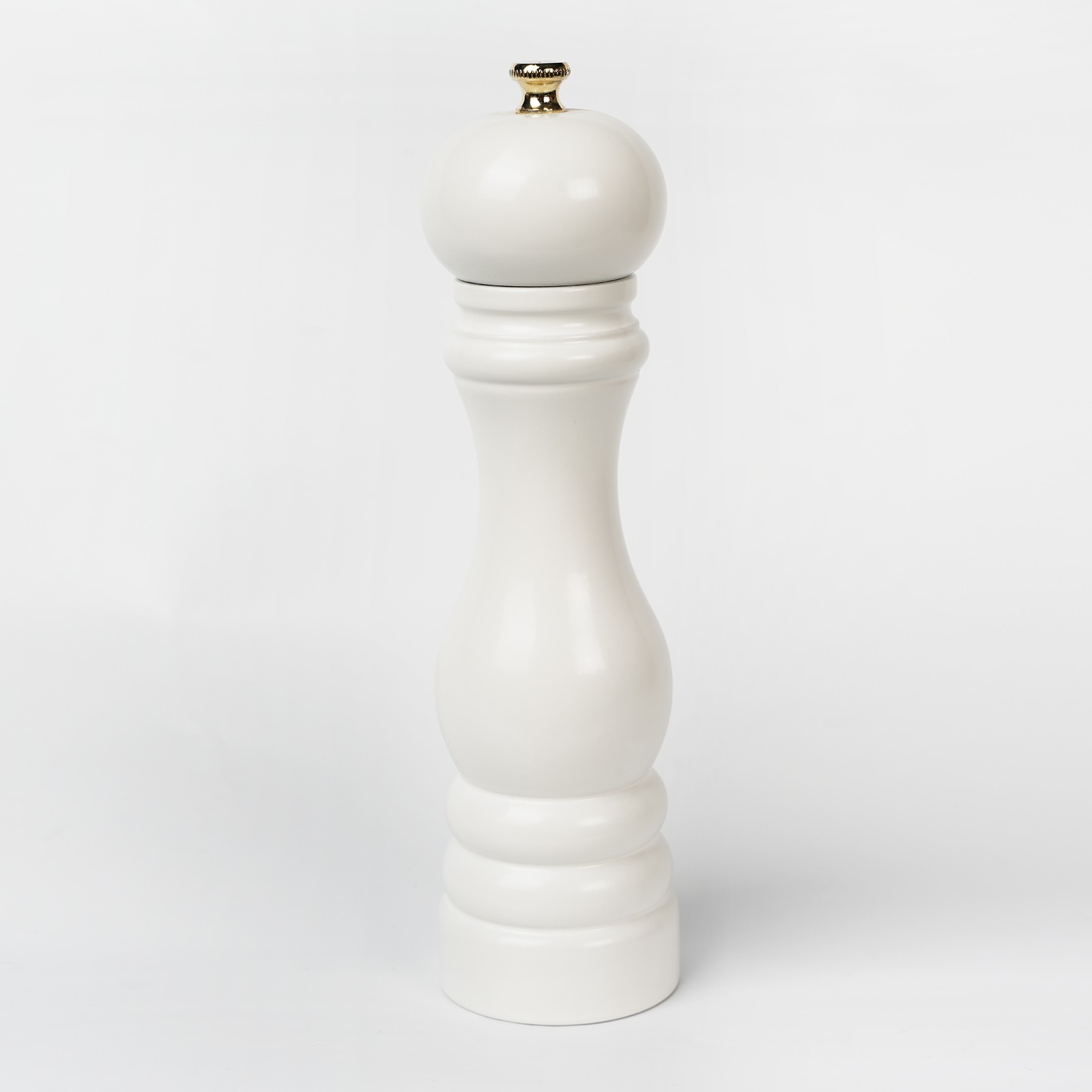 BEYAZ AHŞAP TUZ VE KARABİBER EL DEĞİRMENİ 22 CM