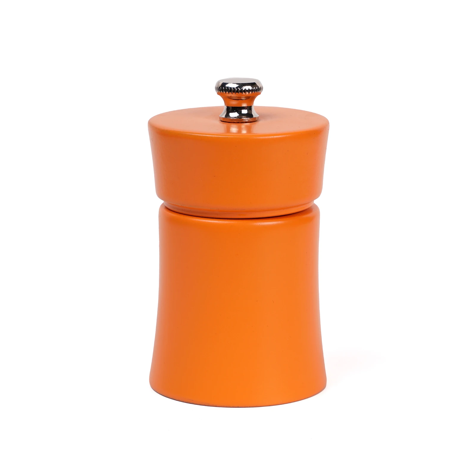 TURUNCU AHŞAP TUZ VE KARABİBER EL DEĞİRMENİ 8 CM