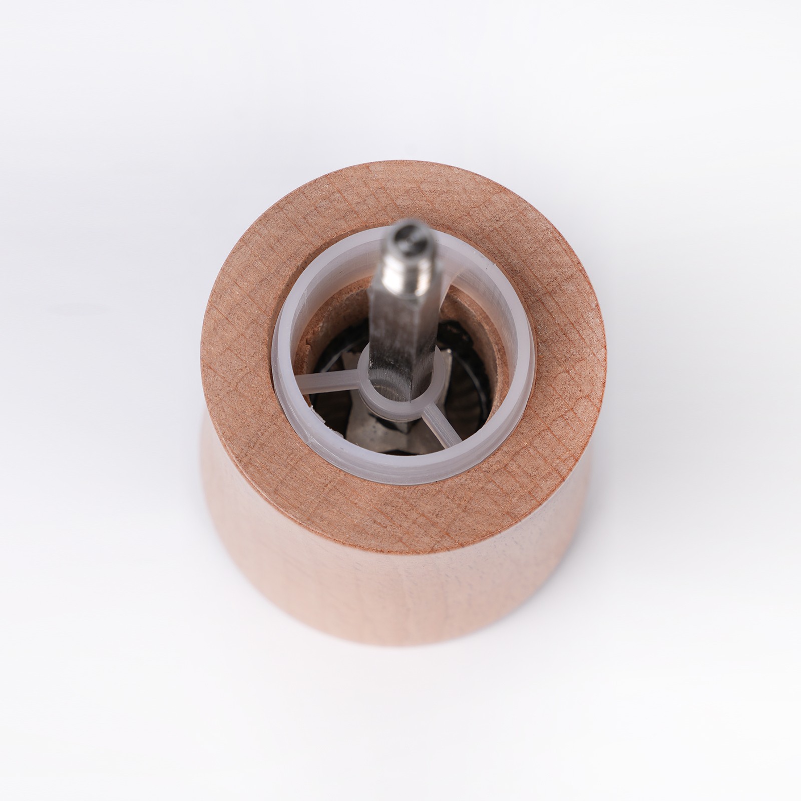 NATUREL AHŞAP TUZ VE KARABİBER EL DEĞİRMENİ 8 CM
