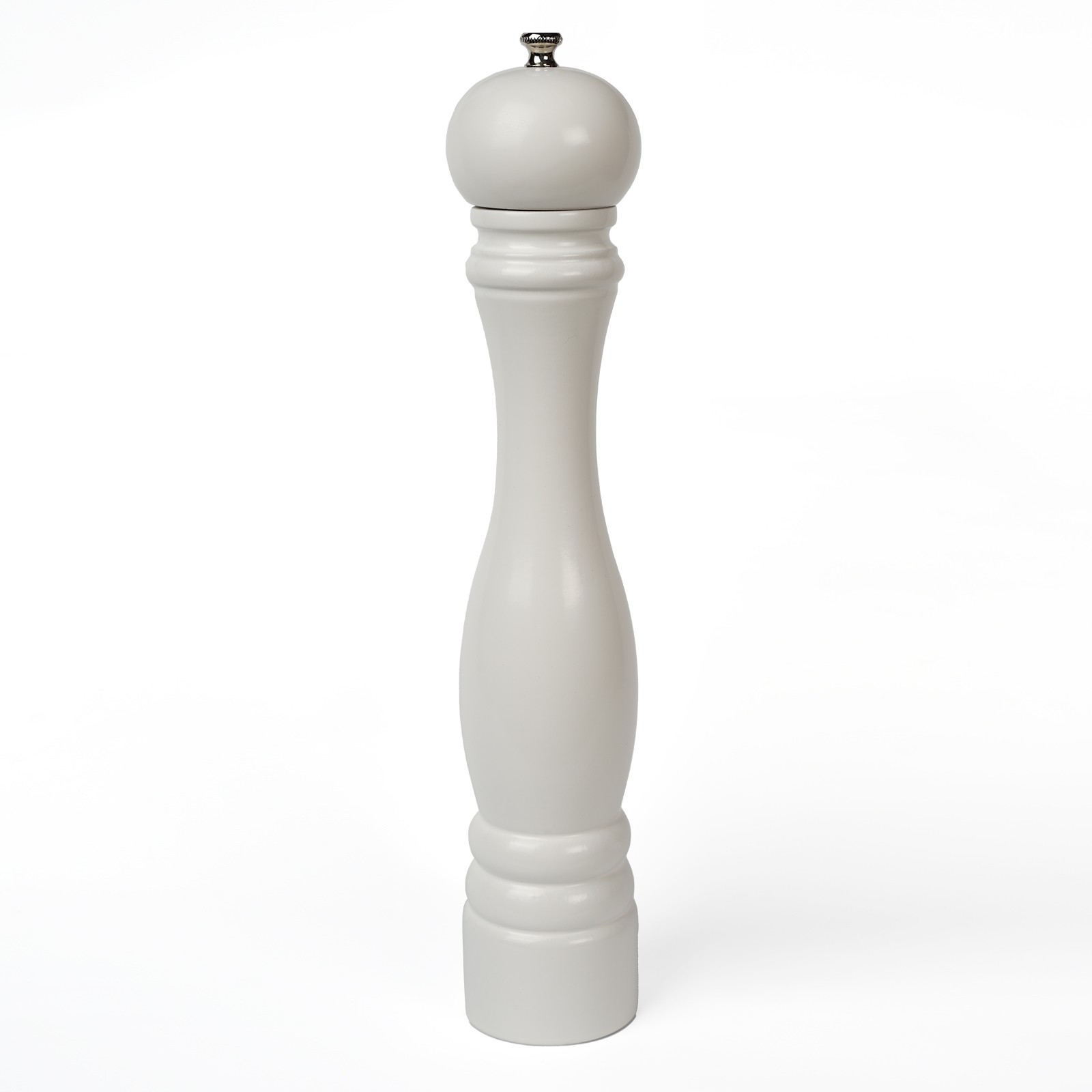 BEYAZ AHŞAP TUZ VE KARABİBER EL DEĞİRMENİ 34 CM