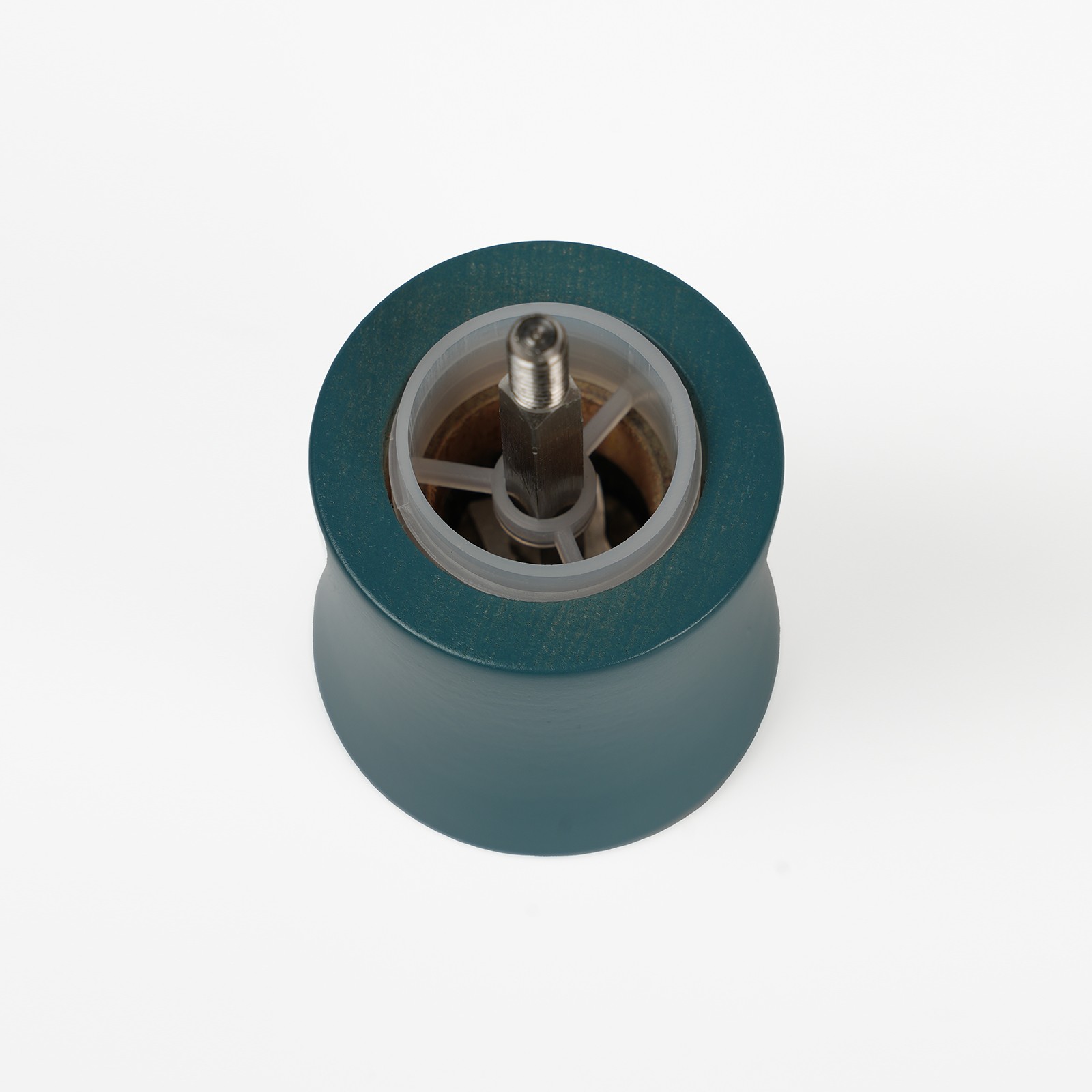 PETROL MAVİSİ AHŞAP TUZ VE KARABİBER EL DEĞİRMENİ 8 CM