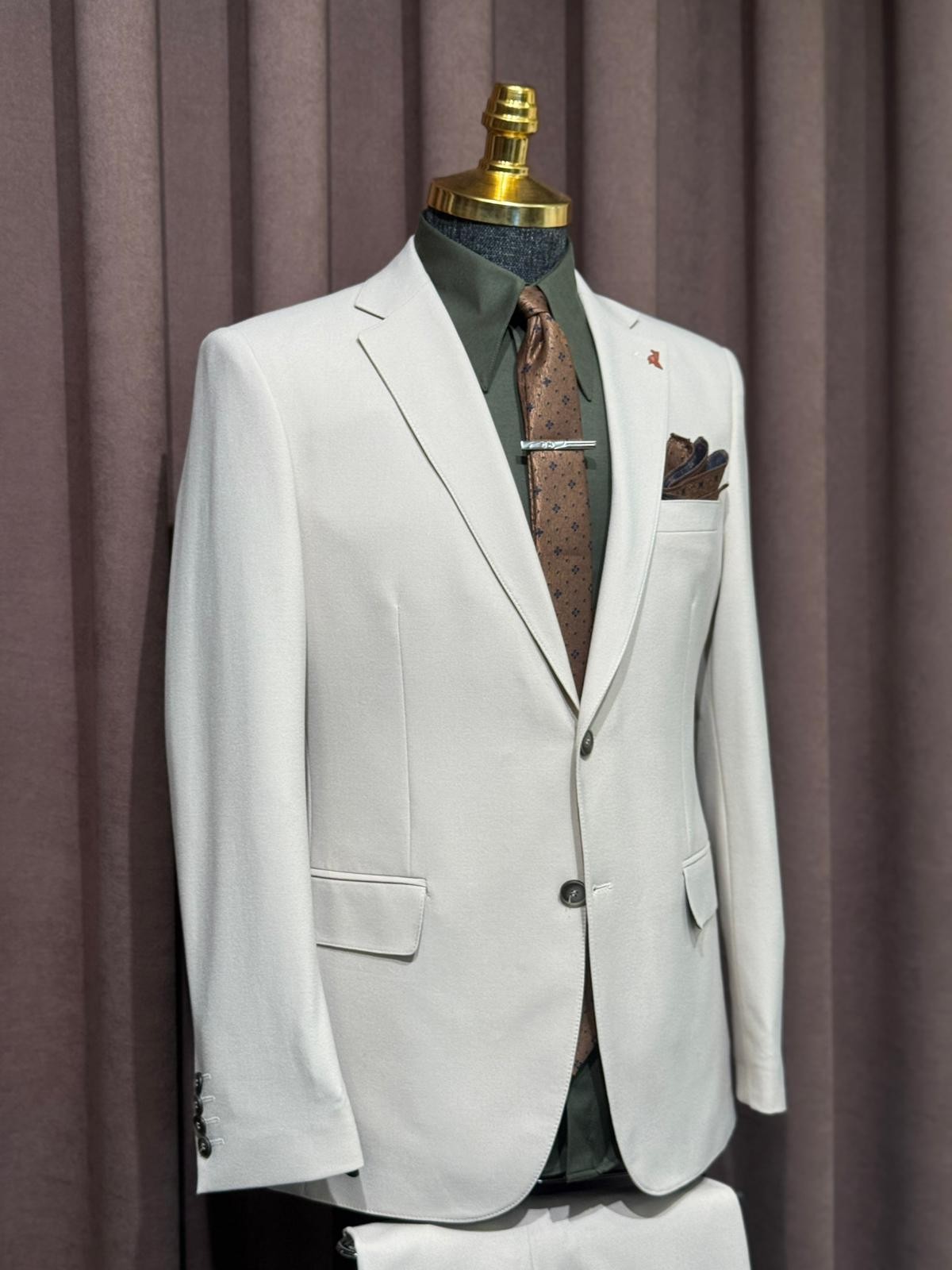 Klasik Slim Fit Takım Elbise 