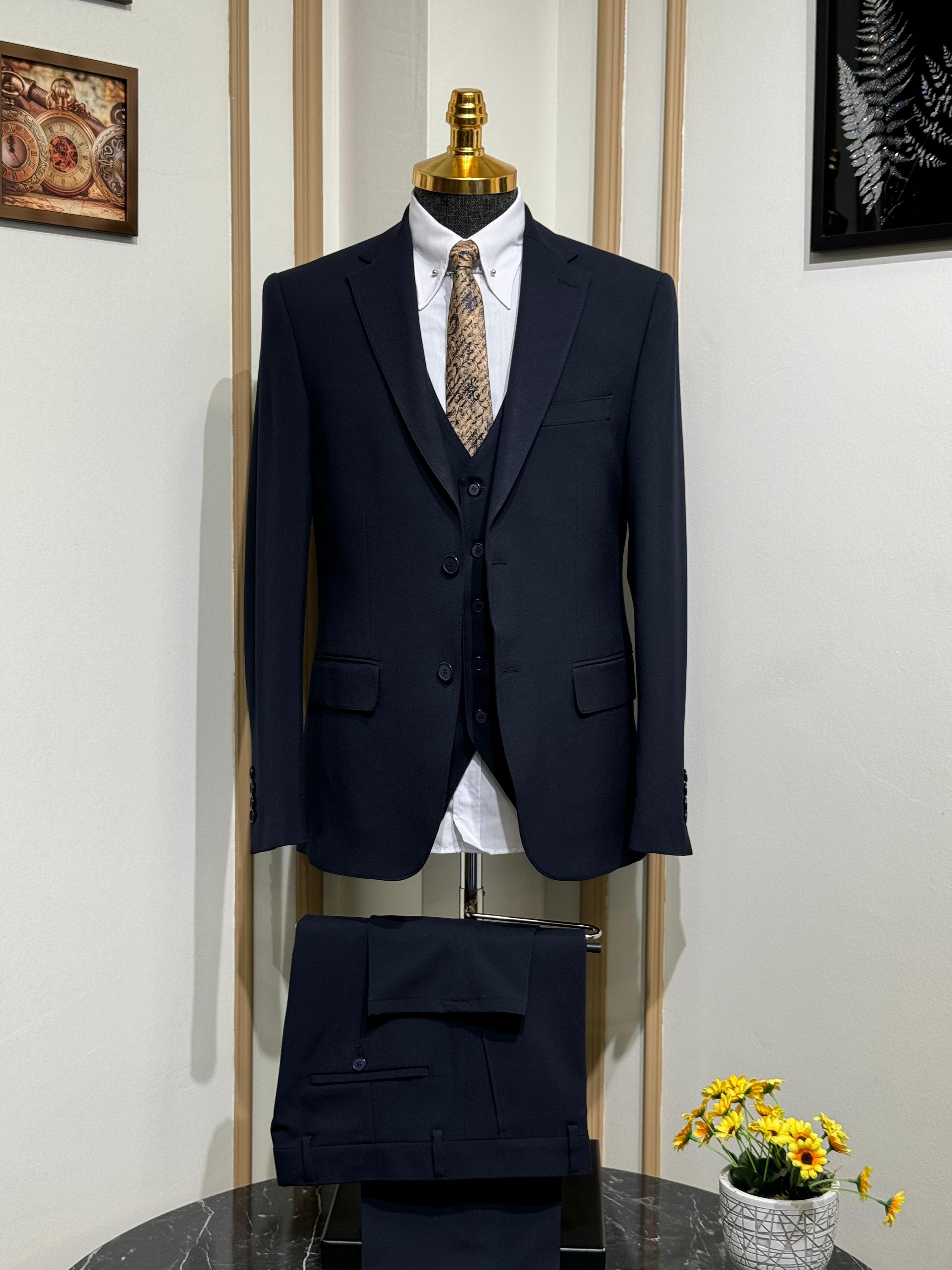 Klasik Slim Fit Takım Elbise